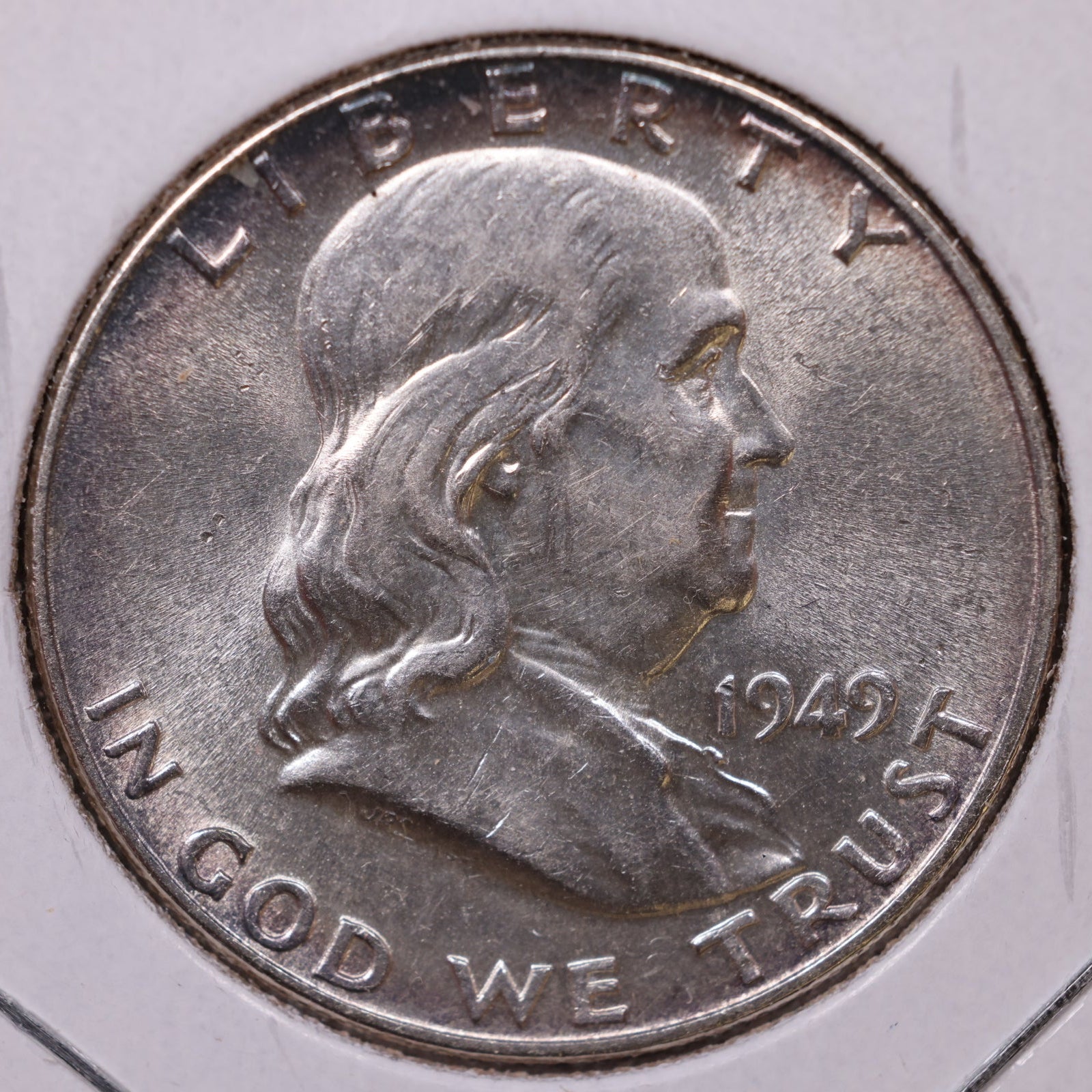 1949 Ben Franklin Half Dollar, Mint State Uncirculated Coin, Store #HR1482