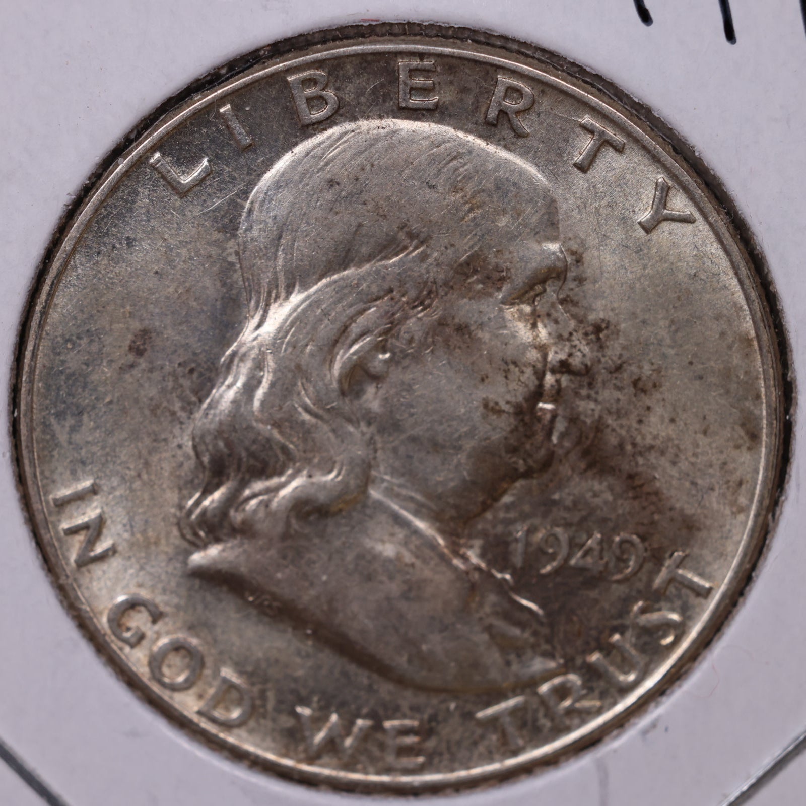 1949 Ben Franklin Half Dollar, Extra Fine Circulated Coin, Store #HR1487