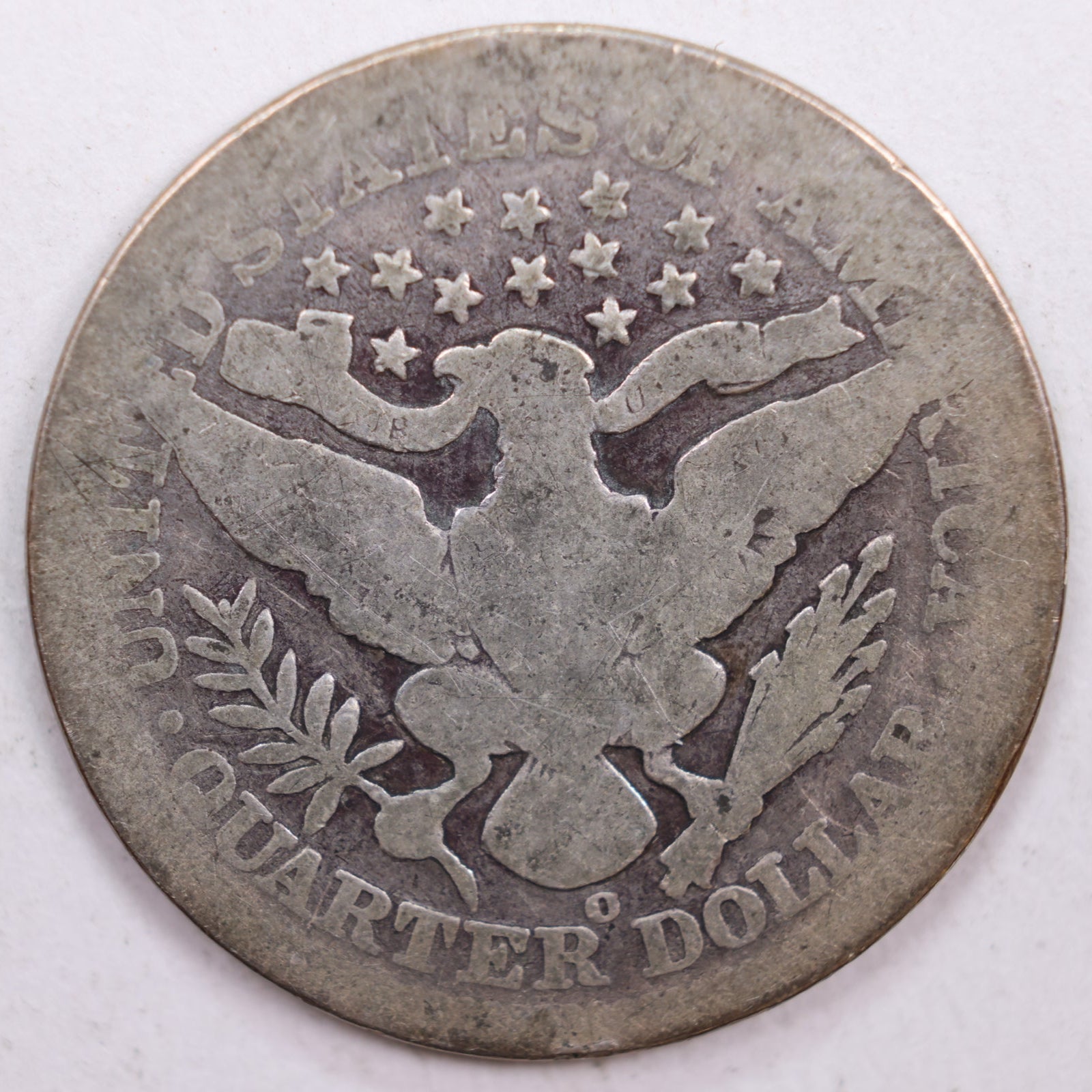1901-O Barber Silver Quarter, Fair Circulated Coin, Store #QR0429