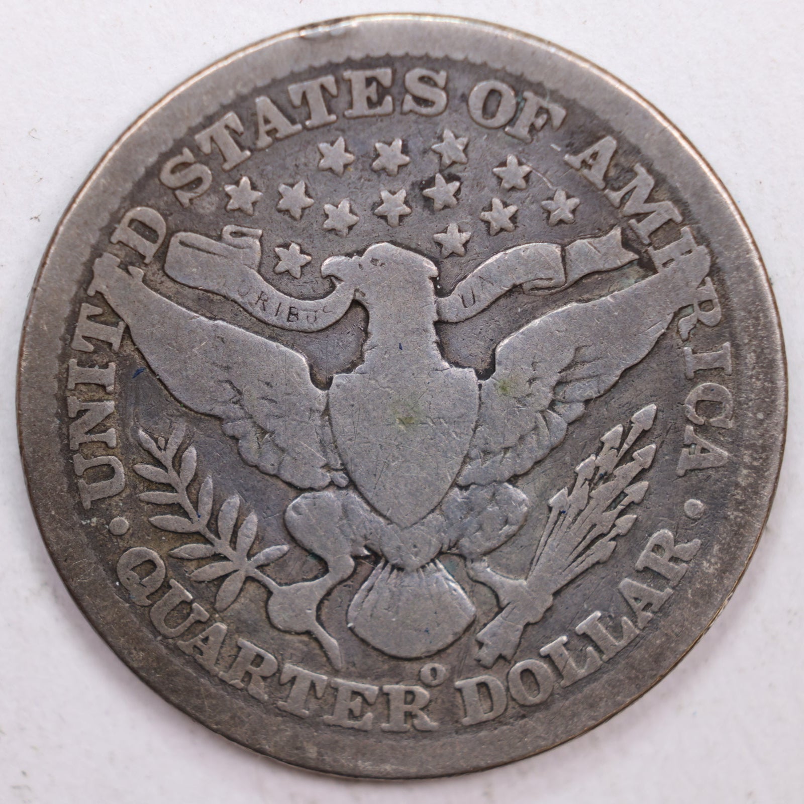 1901-O Barber Silver Quarter, Very Good Circulated Coin, Store #QR0430