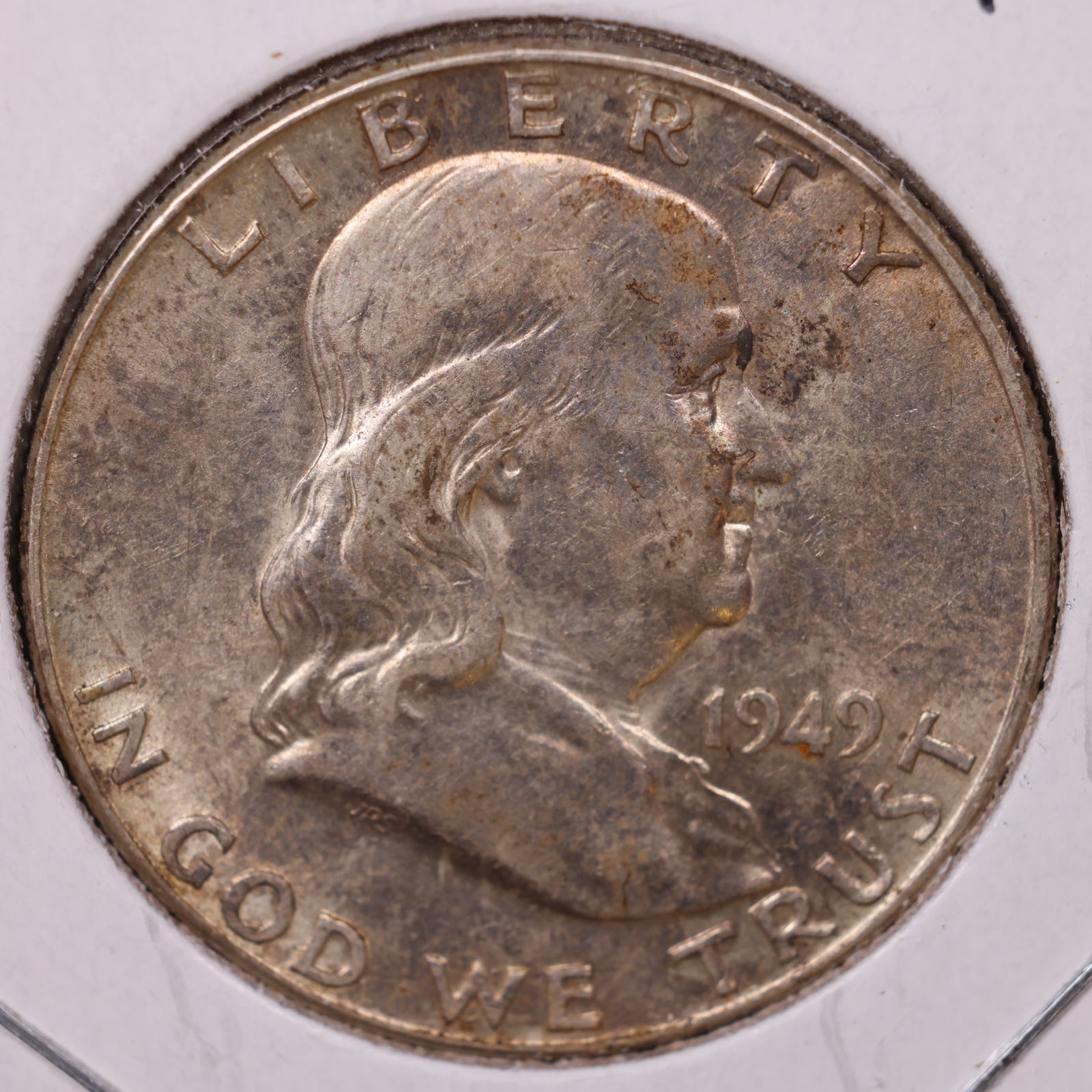 1949 Ben Franklin Half Dollar, Extra Fine Circulated Coin, Store #HR1491