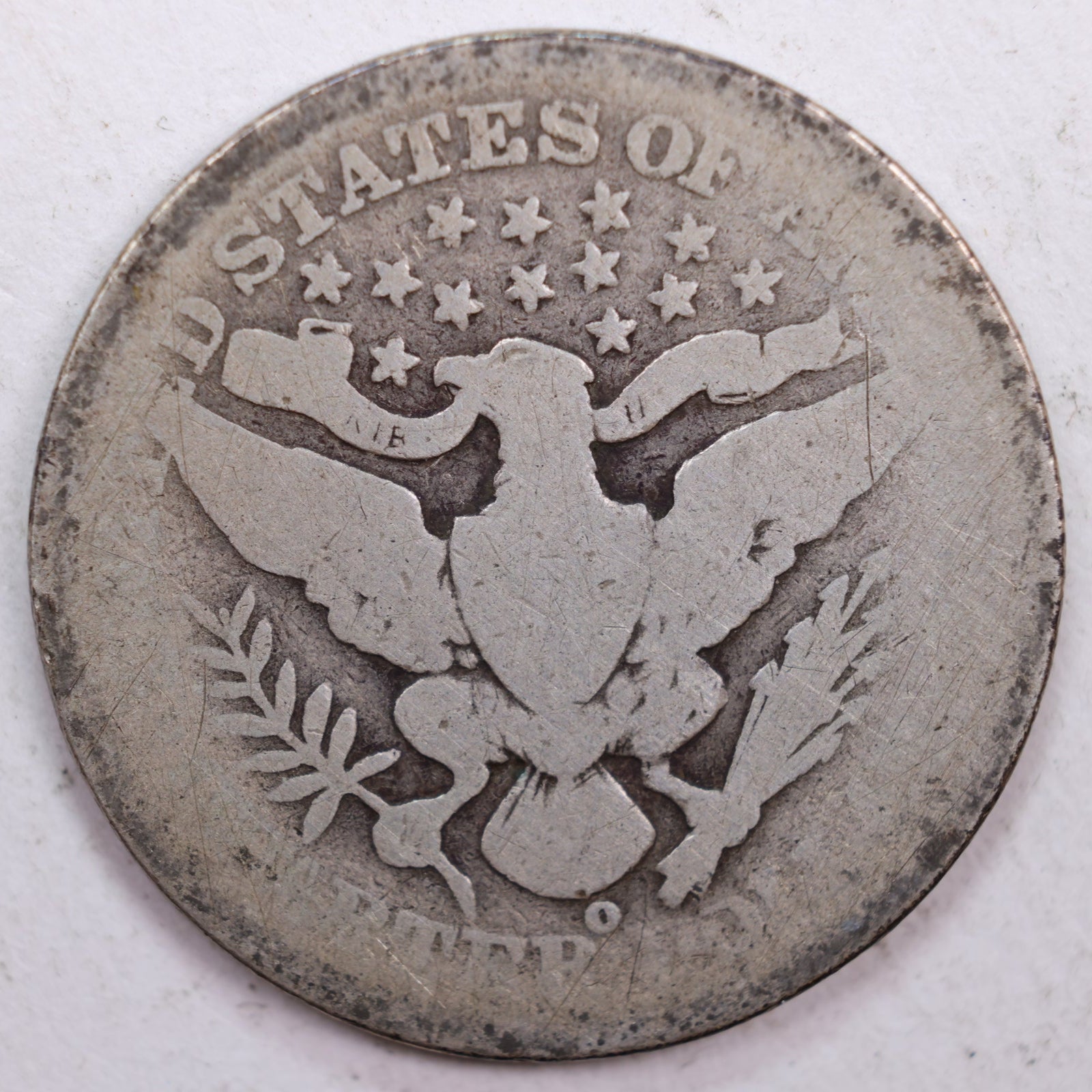 1901-O Barber Silver Quarter, Fair Circulated Coin, Store #QR0431
