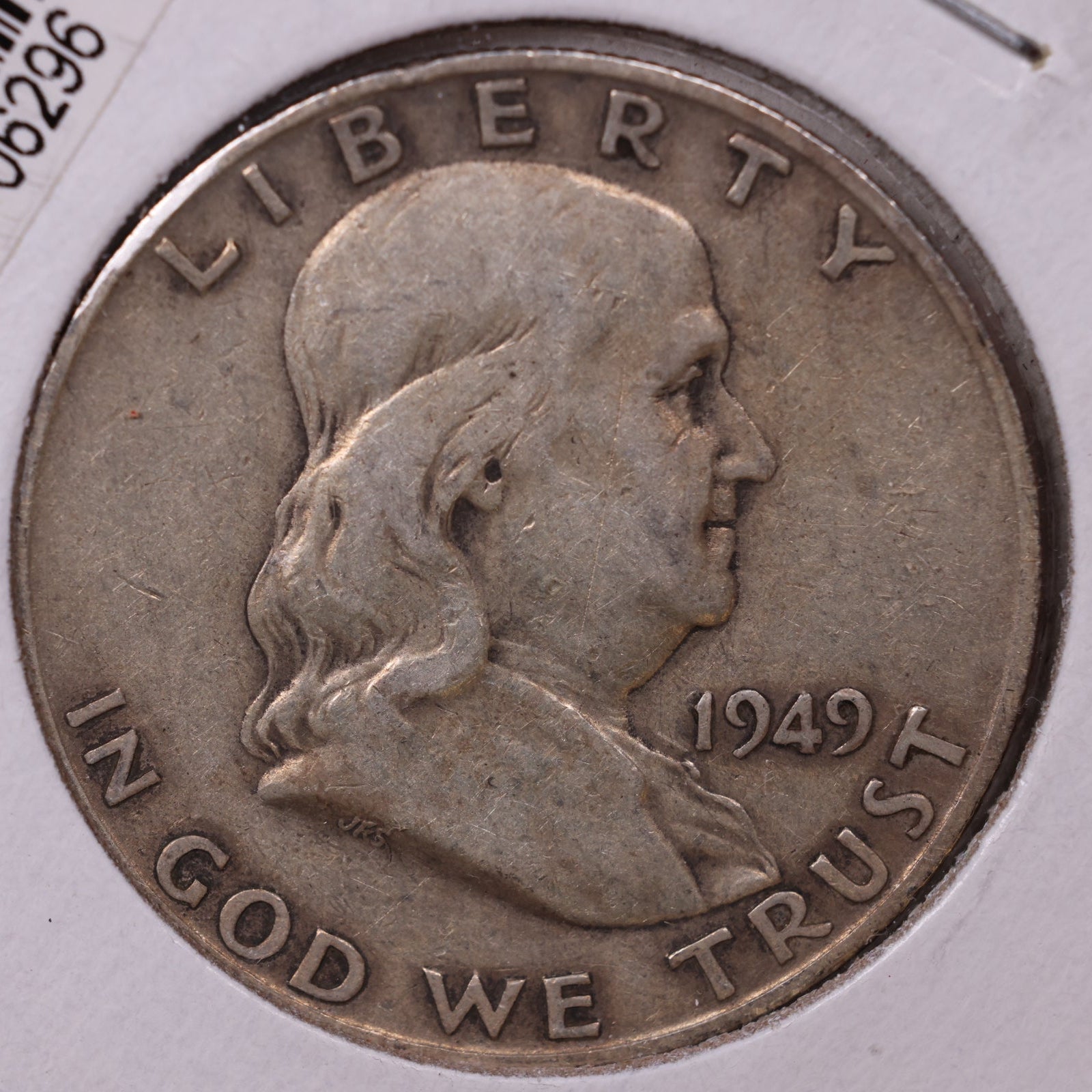 1949-D Ben Franklin Half Dollar, Fine Circulated Coin, Store #HR1500