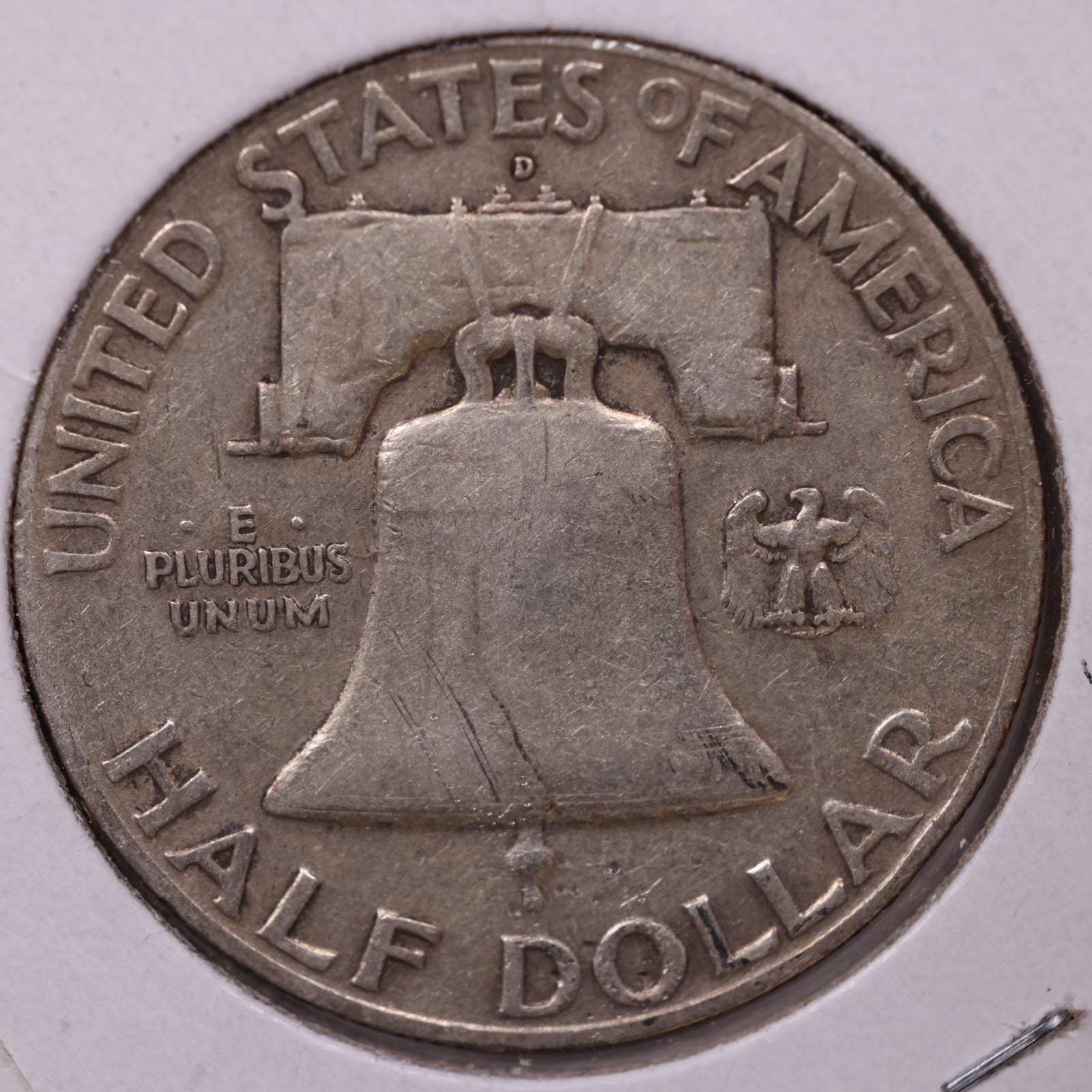 1949-D Ben Franklin Half Dollar, Fine Circulated Coin, Store #HR1500