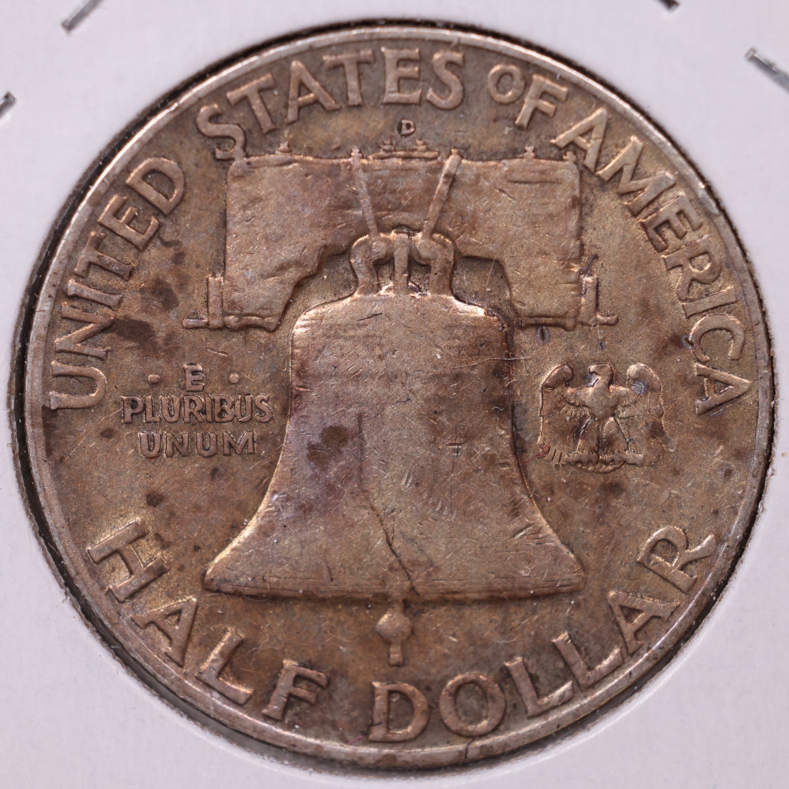 1949-D Ben Franklin Half Dollar, Fine Circulated Coin, Store #HR1501