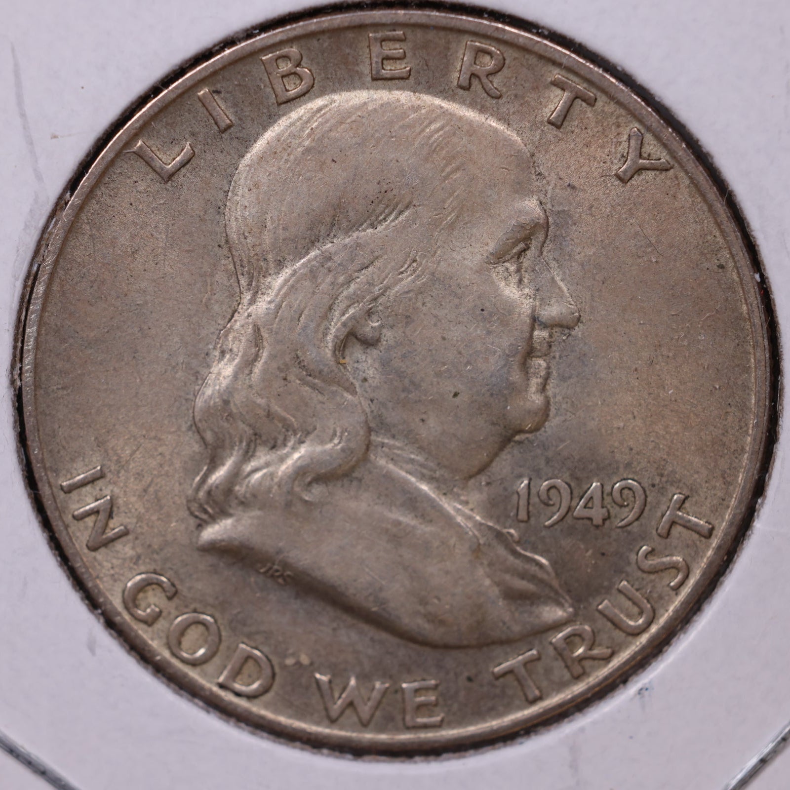 1949-D Ben Franklin Half Dollar, Very Good Circulated Coin, Store #HR1503