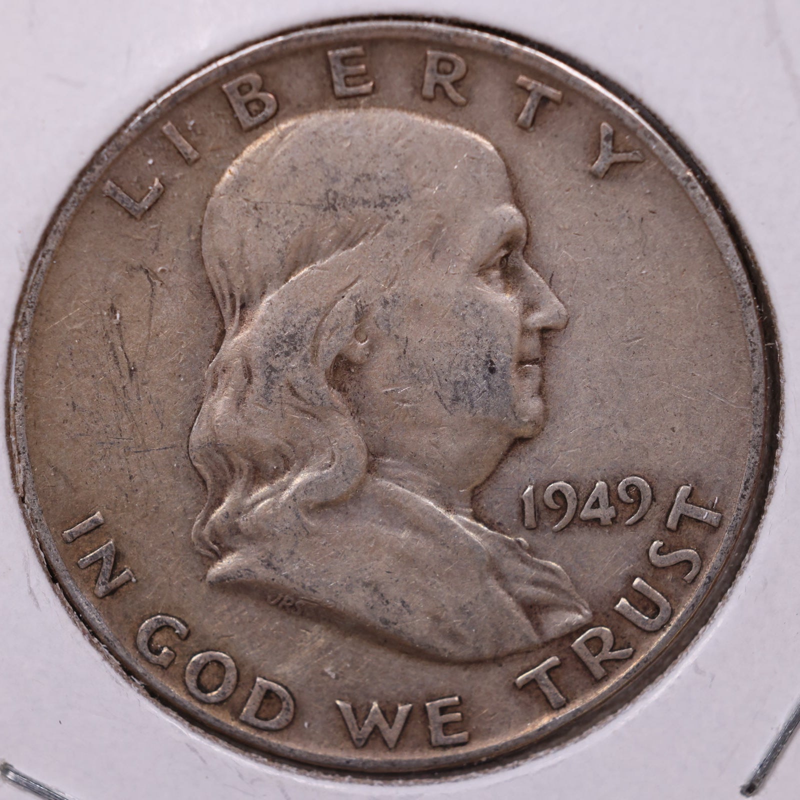 1949-D Ben Franklin Half Dollar, Good Circulated Coin, Store #HR1504