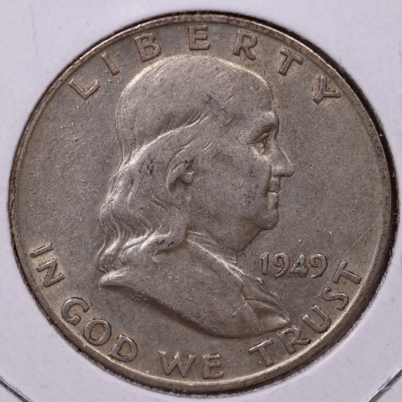 1949-D Ben Franklin Half Dollar, Very Fine Circulated Coin, Store #HR1505