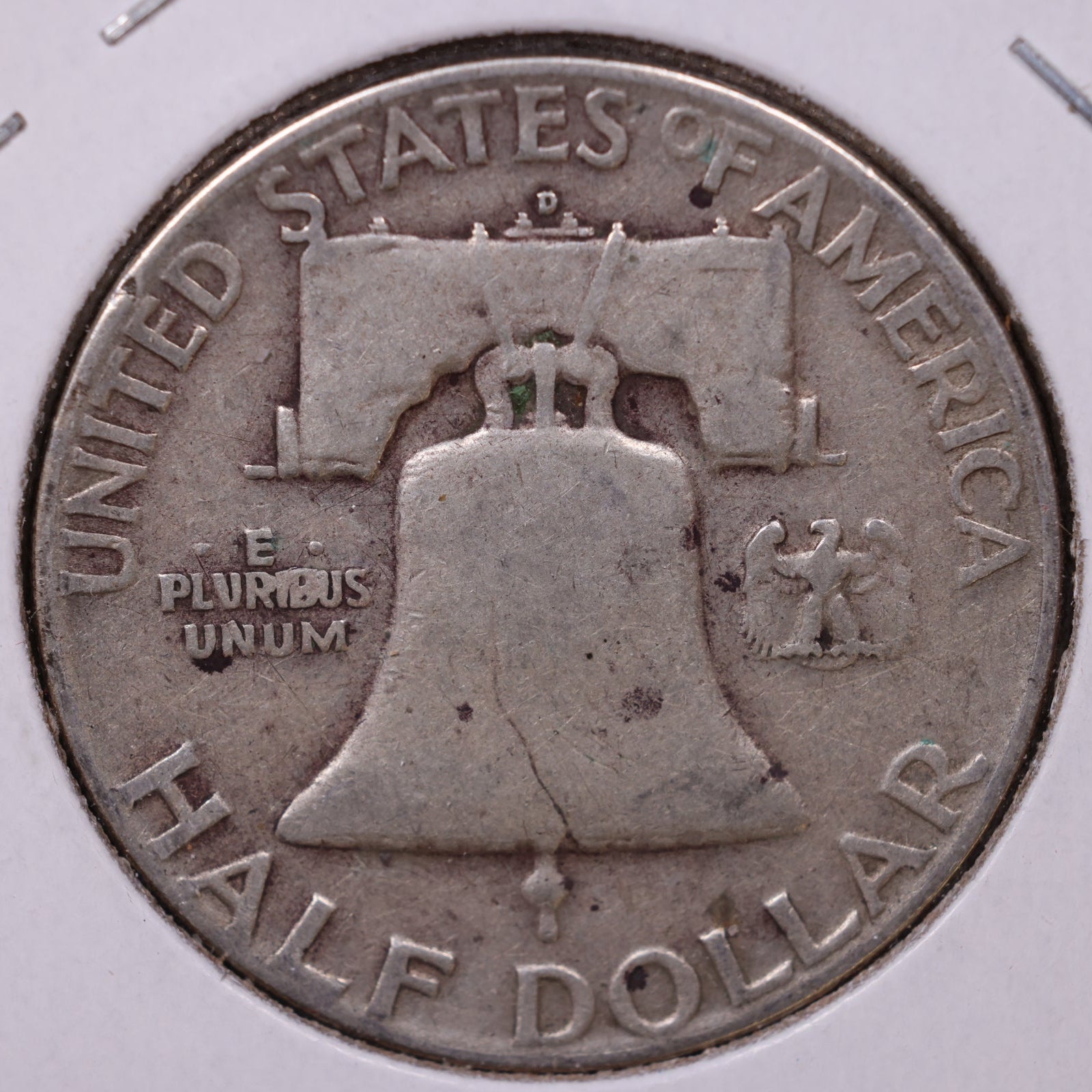 1950-D Ben Franklin Half Dollar, Very Good Circulated Coin, Store #HR1517