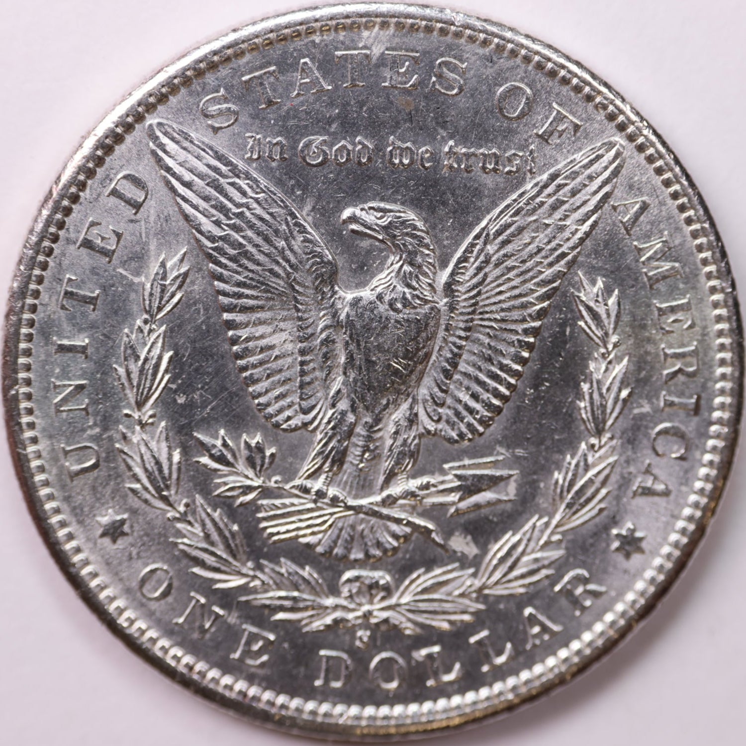 1897-S Morgan Silver Dollar. Gem Uncirculated Coin. Store #DR0091