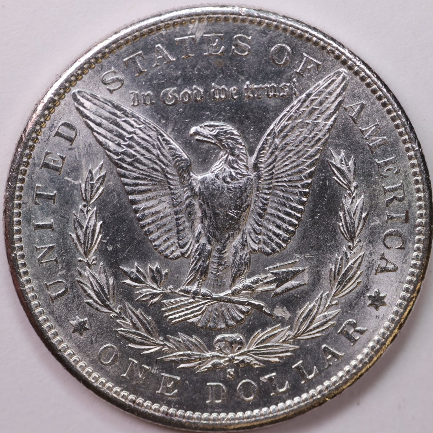 1887-S Morgan Dollar, Mint State Uncirculated Coin, Store #DR0049