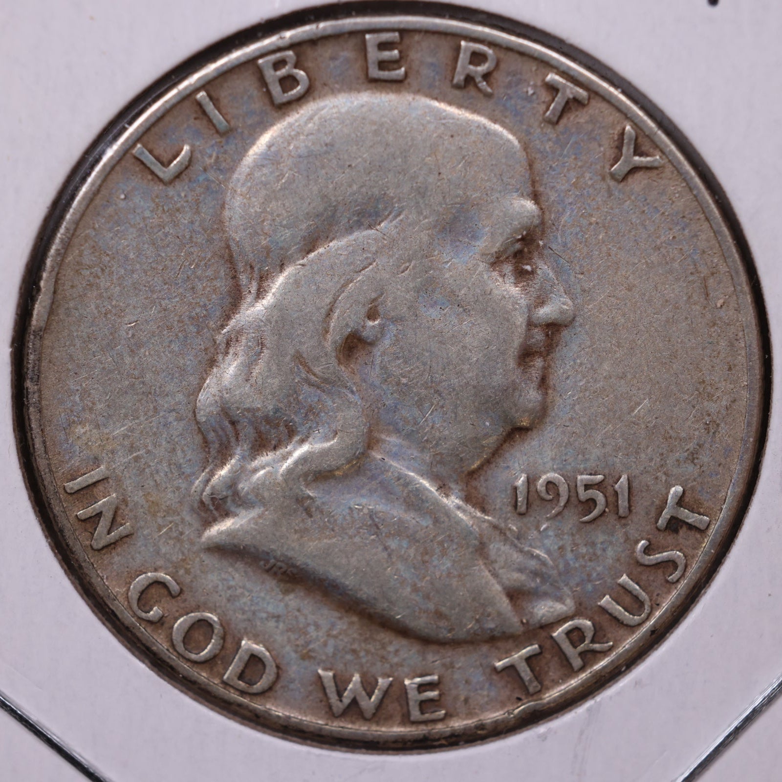 1951-S Ben Franklin Half Dollar, Very Good Circulated Coin, Store #HR1528