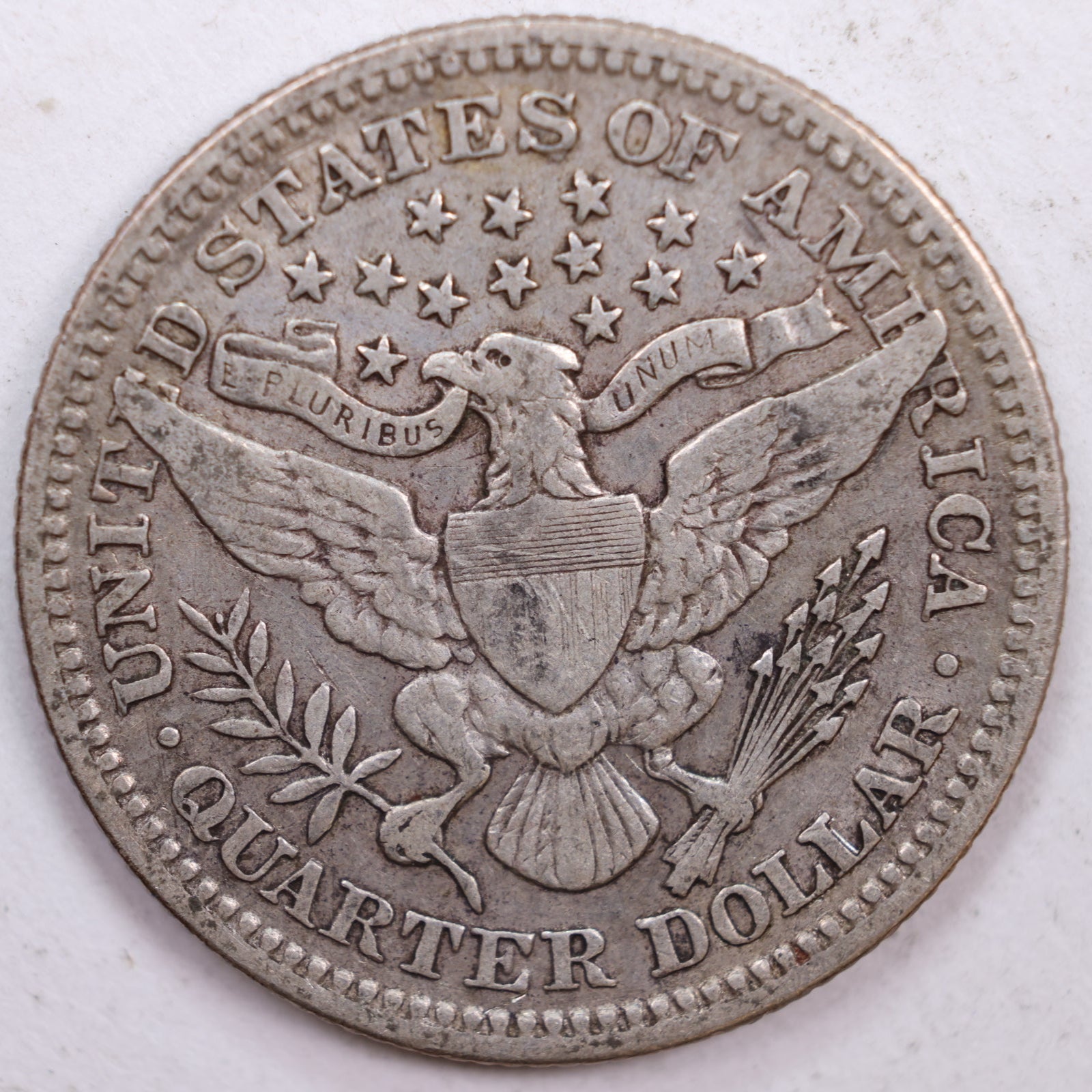 1904 Barber Silver Quarter, Fine Circulated Collectible Coin, Store #QR0448
