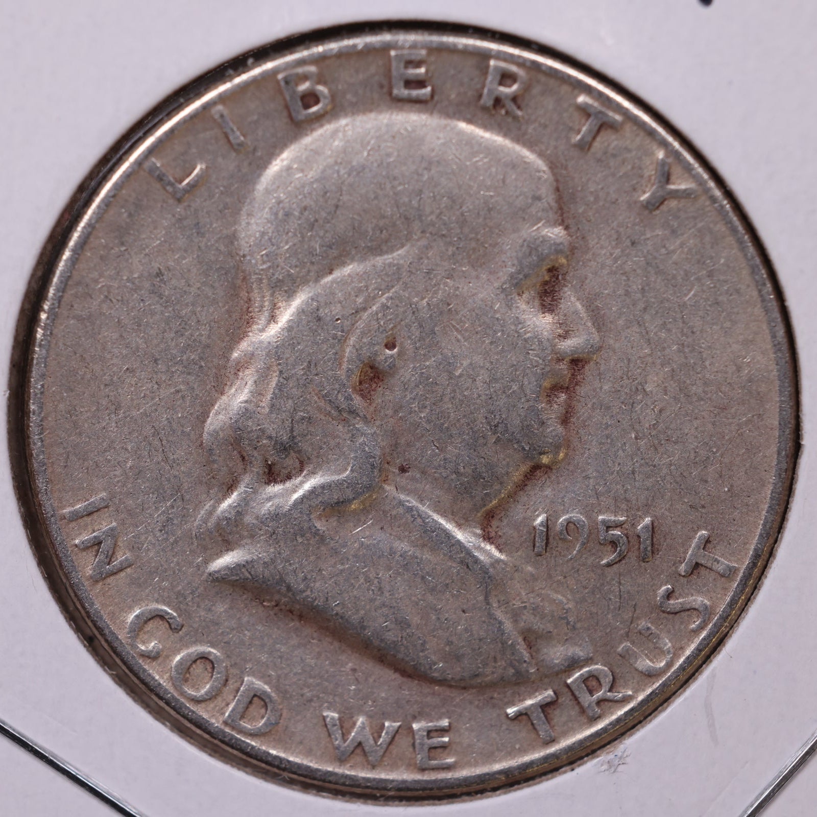 1951-S Ben Franklin Half Dollar, Fine Circulated Coin, Store #HR1531