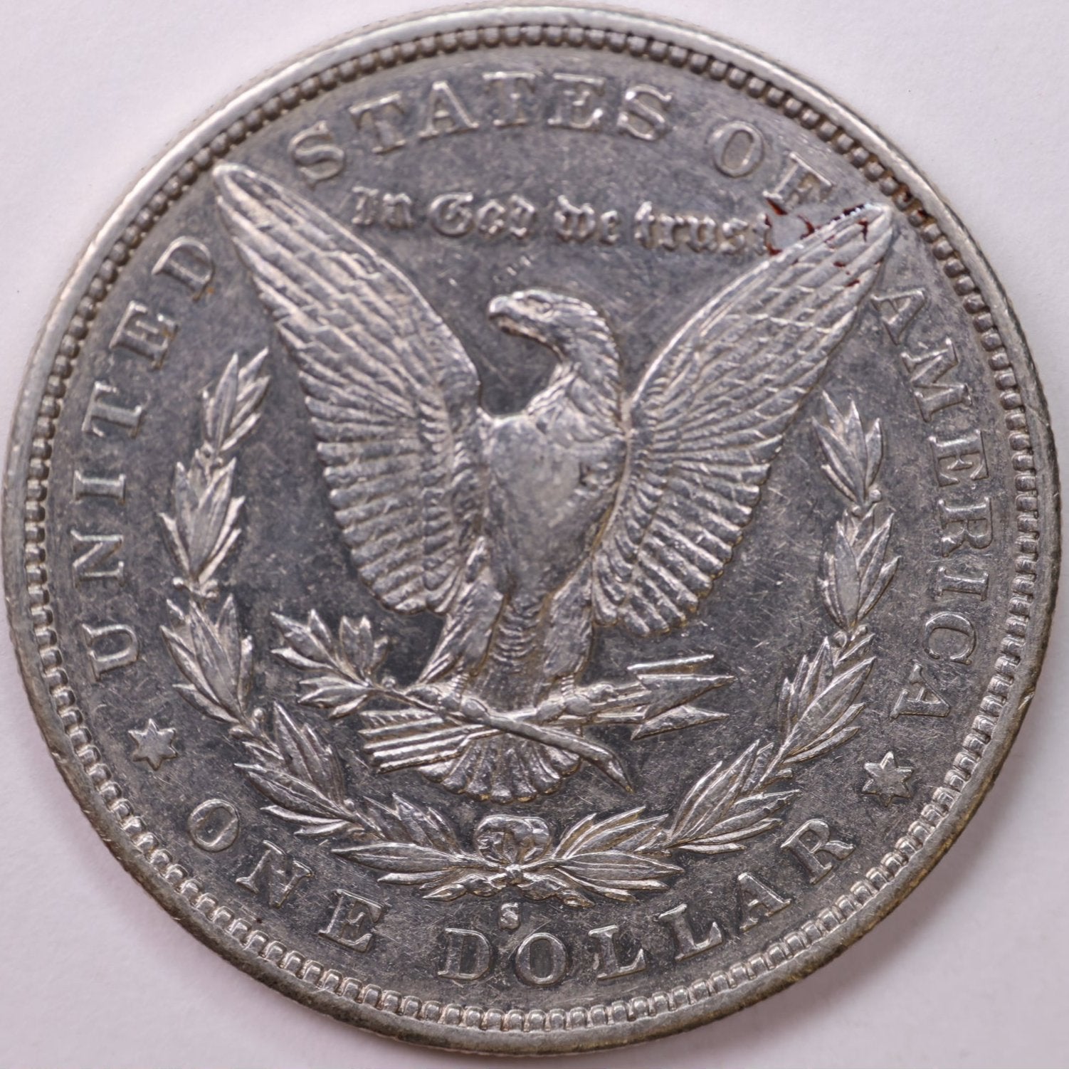 1890-S Morgan Silver Dollar, Extra Fine Circulated Coin, Store #DR0066