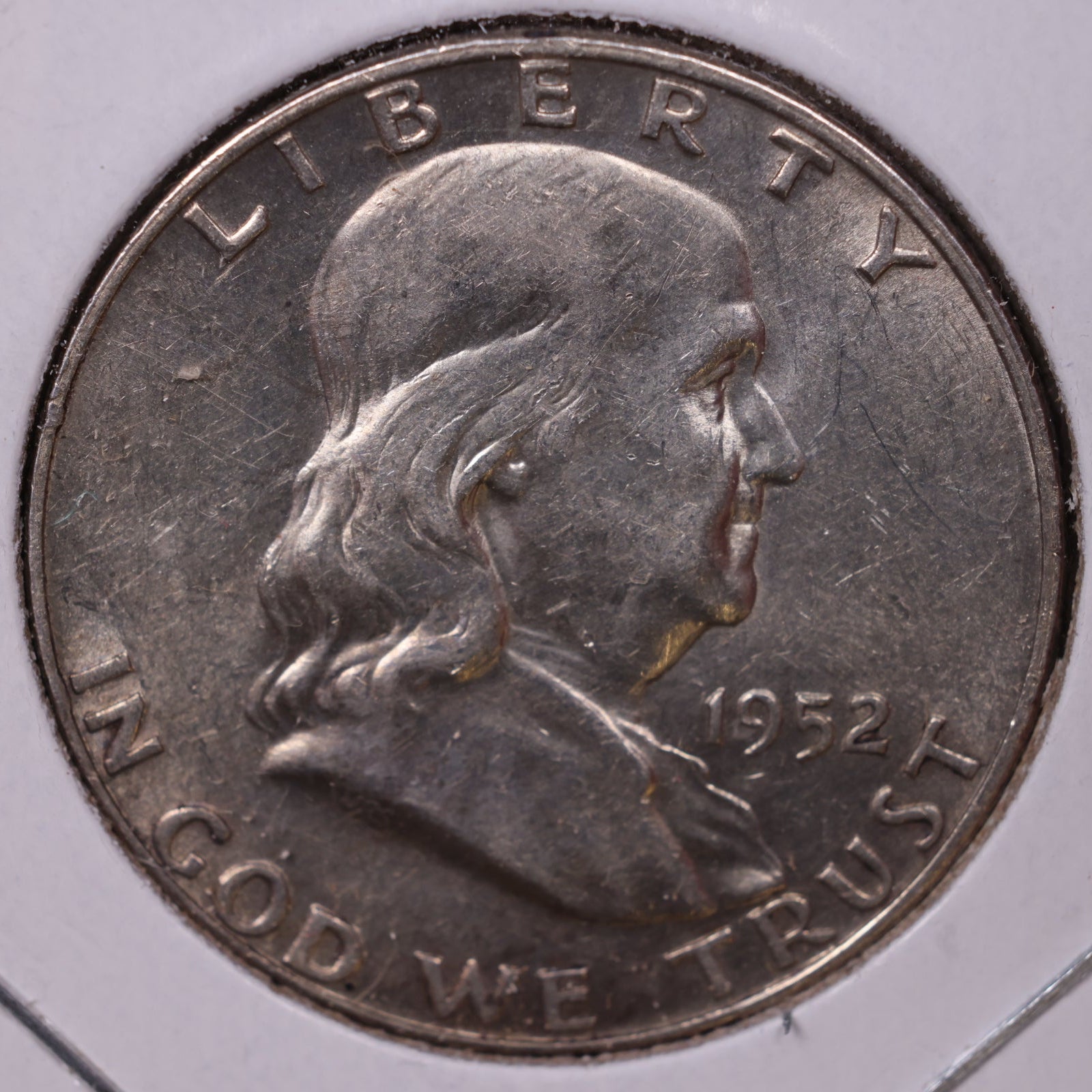 1952-D Ben Franklin Half Dollar, Extra Fine Circulated Coin, Store #HR1549