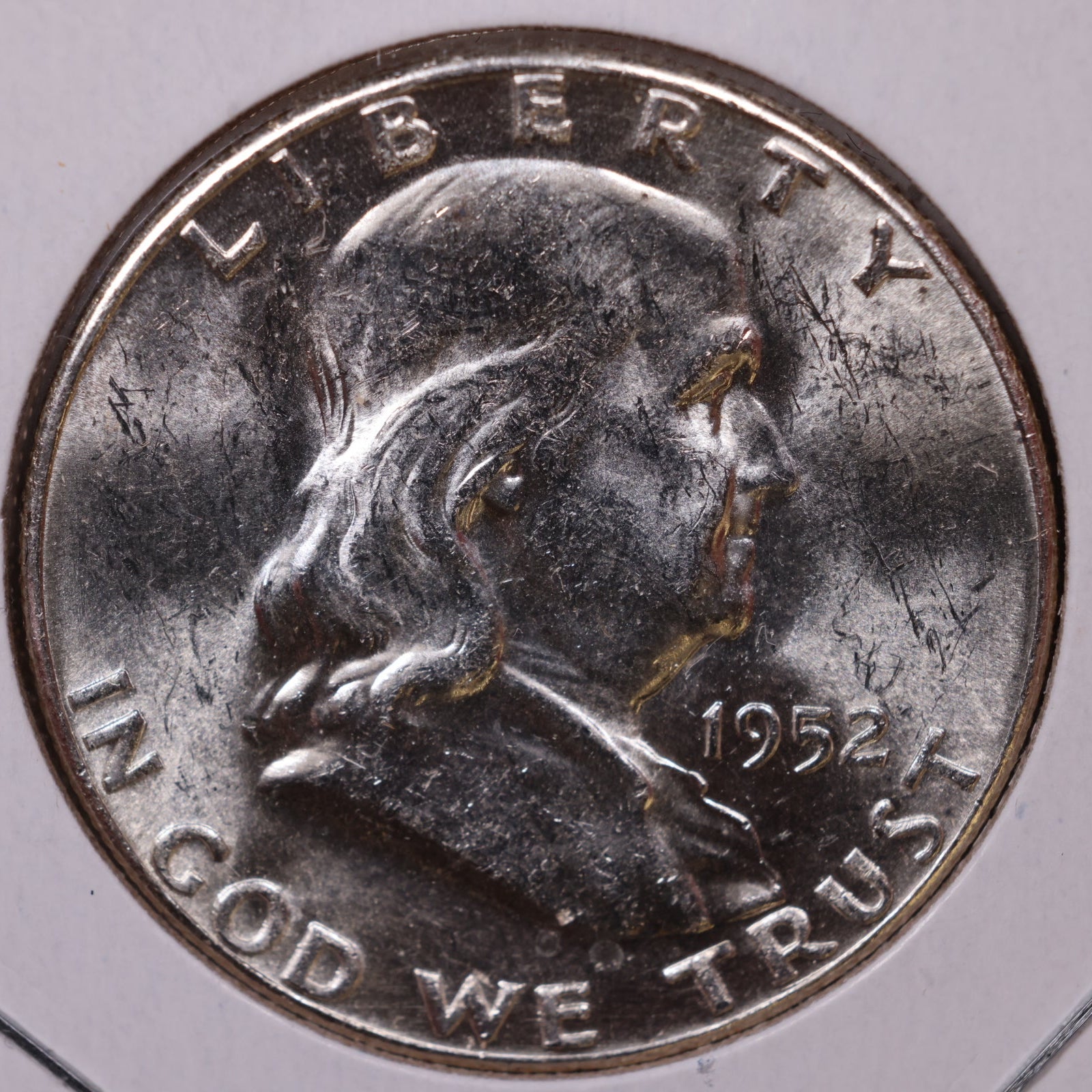 1952-S Ben Franklin Half Dollar, Mint State Uncirculated Coin, Store #HR1555