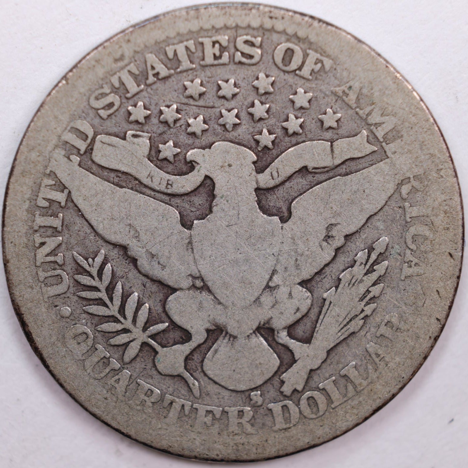 1905-S Barber Quarter, About Good Circulated Coin, Store #QR0472