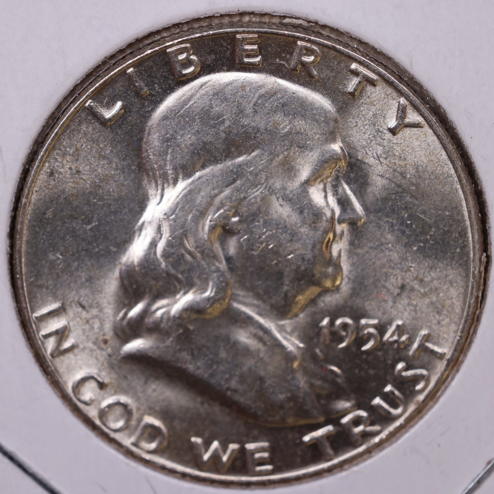 1954 Ben Franklin Half Dollar, Mint State Uncirculated Coin, Store #HR1572