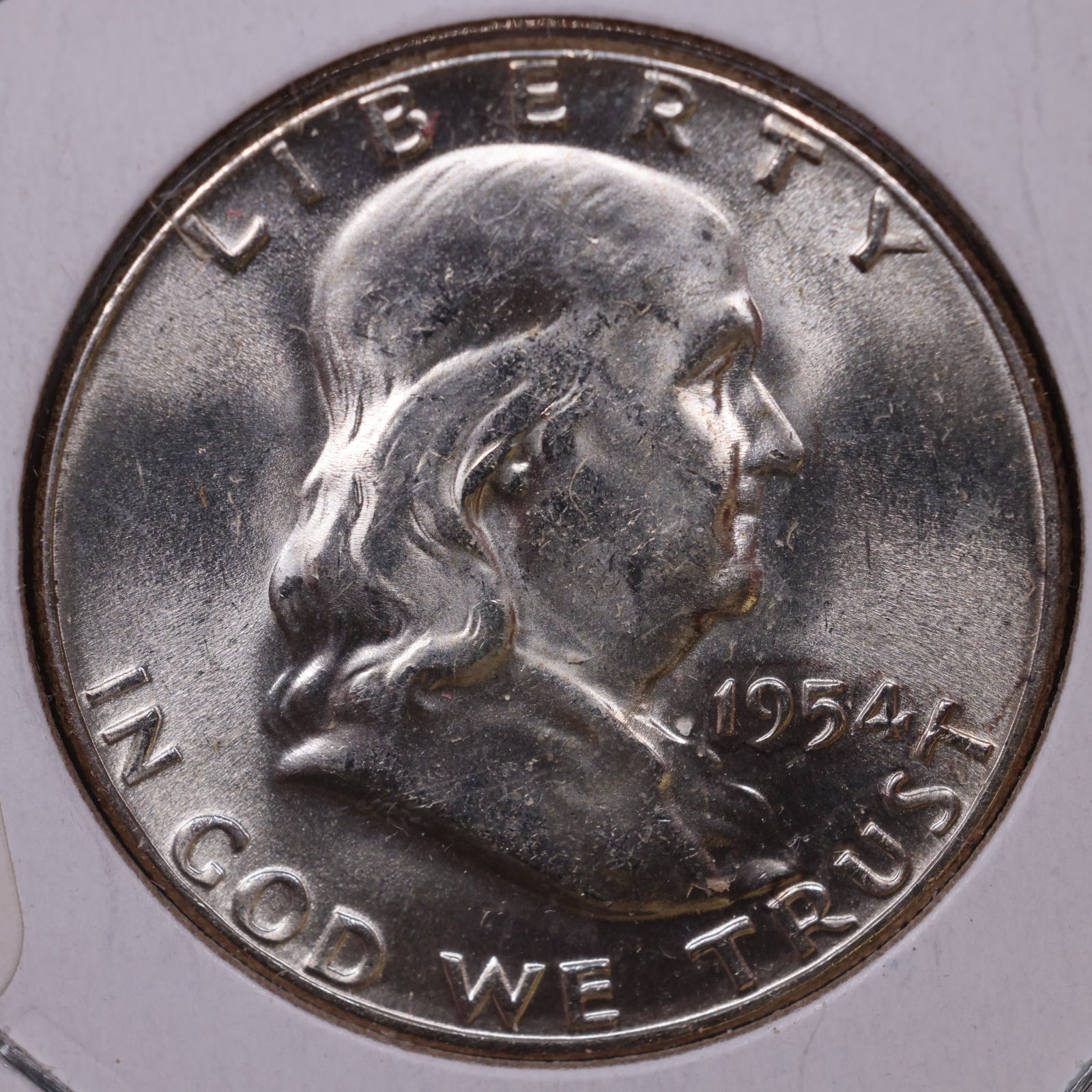 1954 Ben Franklin Half Dollar, Mint State Uncirculated Coin, Store #HR1576