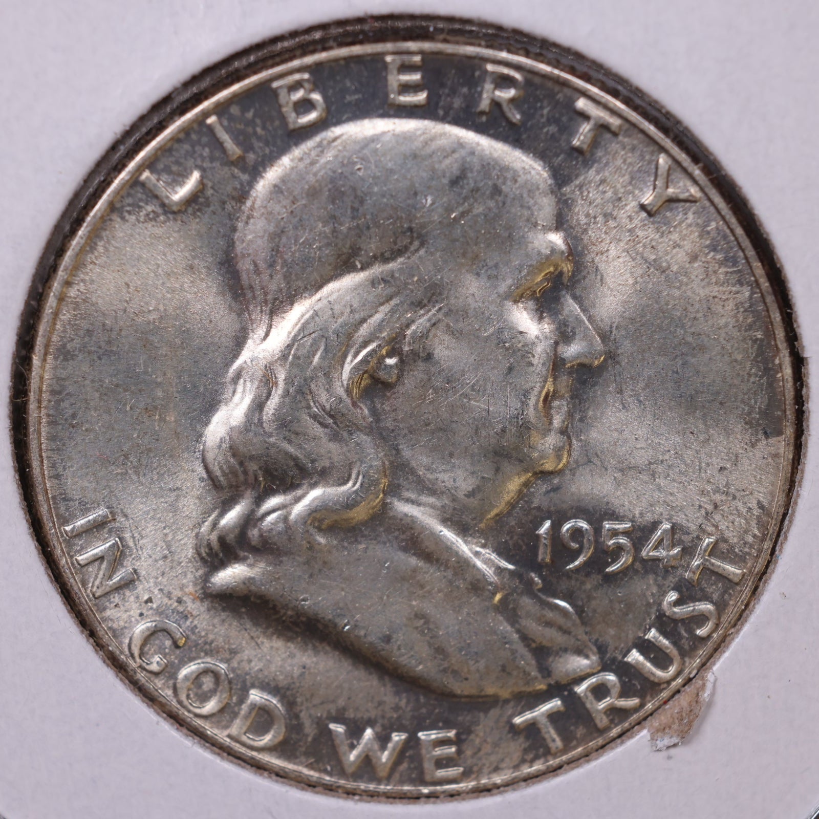 1954 Franklin Half Dollar, Extra Fine Circulated Coin, Store #HR1578