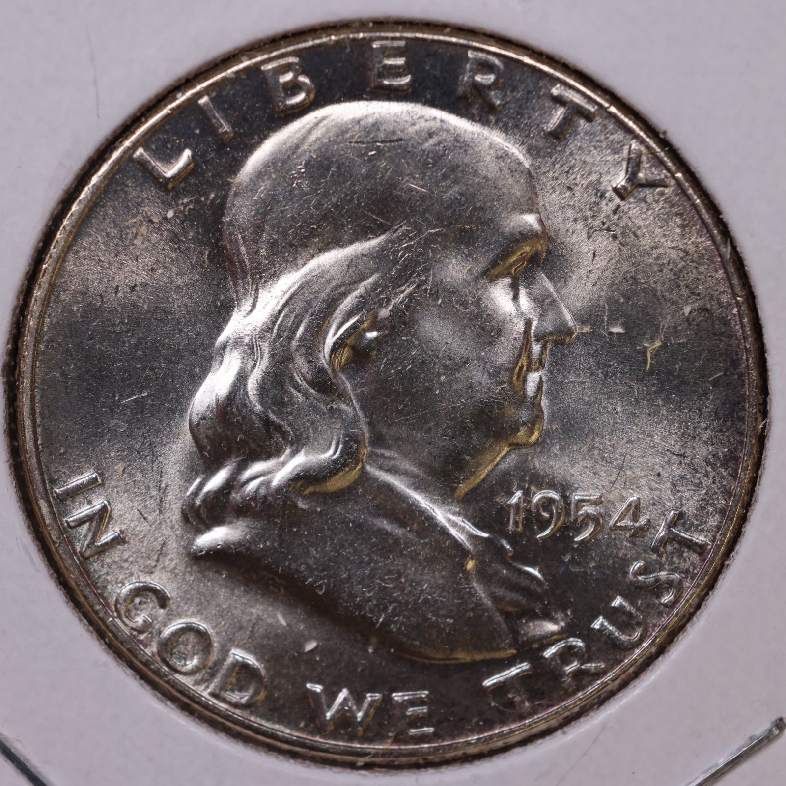 1954 Ben Franklin Half Dollar, Mint State Uncirculated Coin, Store #HR1579