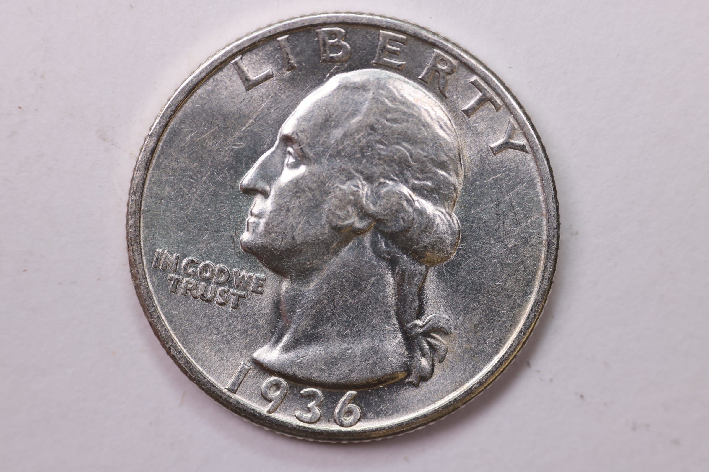 1936 Washington Silver Quarter, Affordable Collectible Coins. Large Store Sale #QR1678