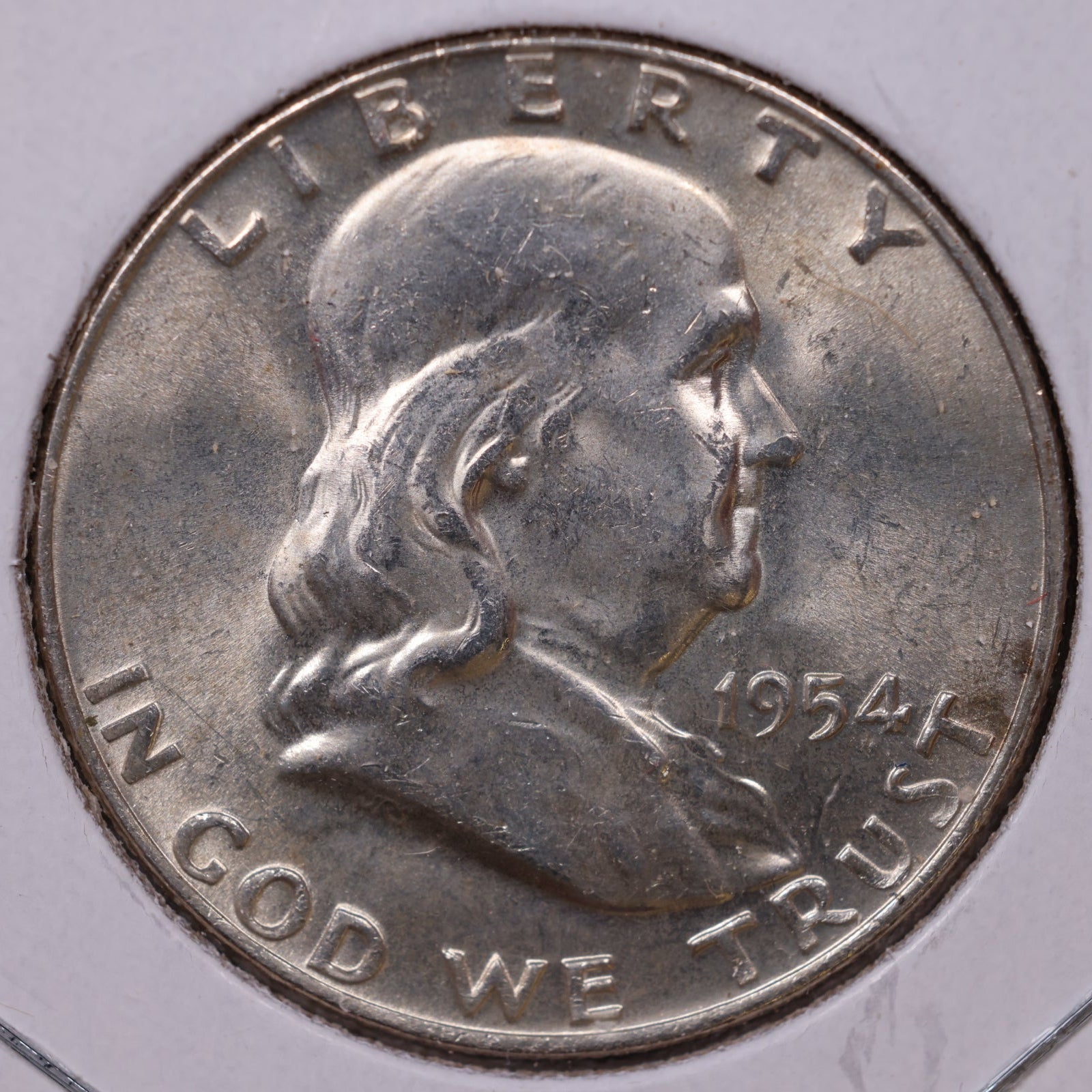 1954-D Ben Franklin Half Dollar, Mint State Uncirculated Coin, Store #HR1600