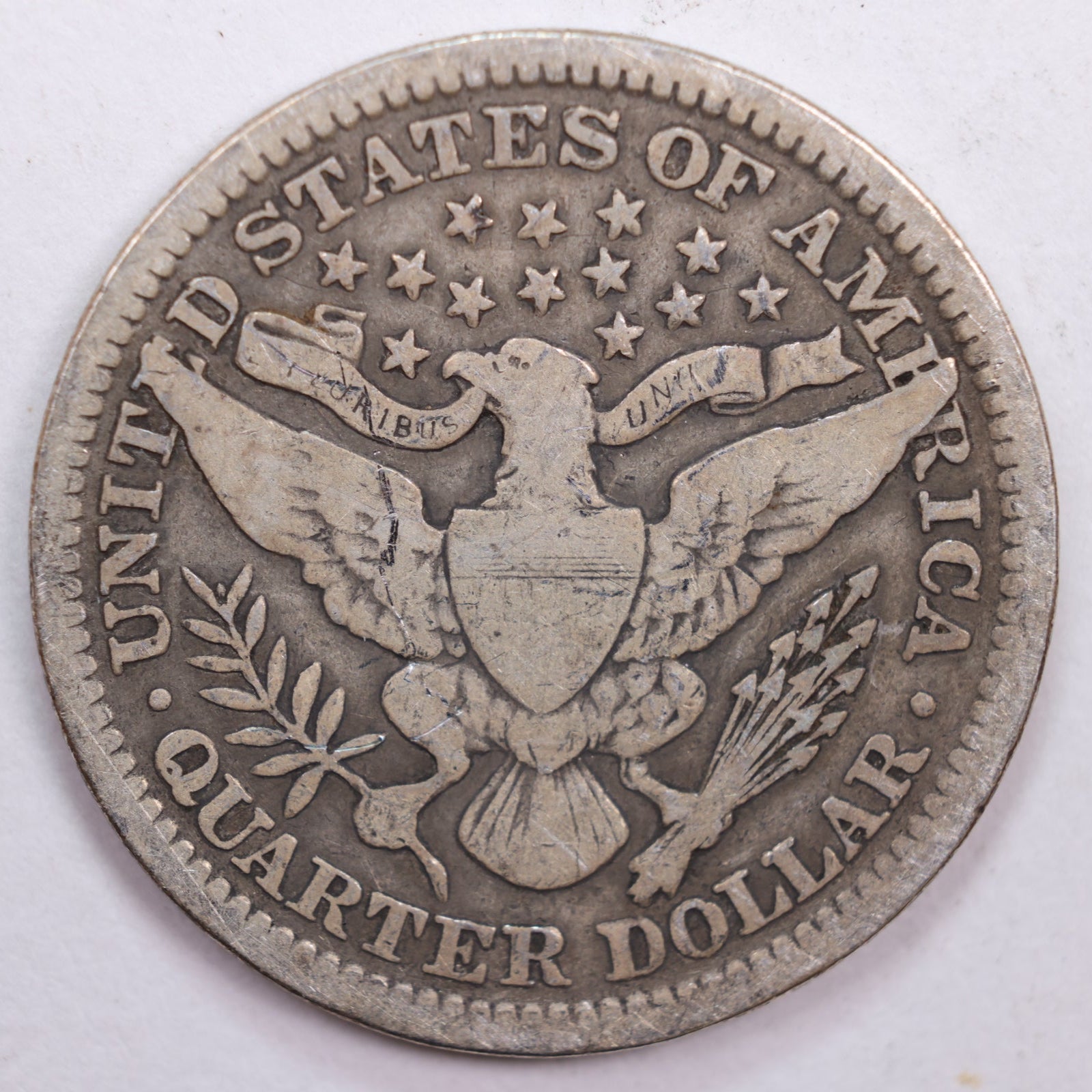 1907 Barber Quarter, Very Good Circulated Coin, Store #QR0486