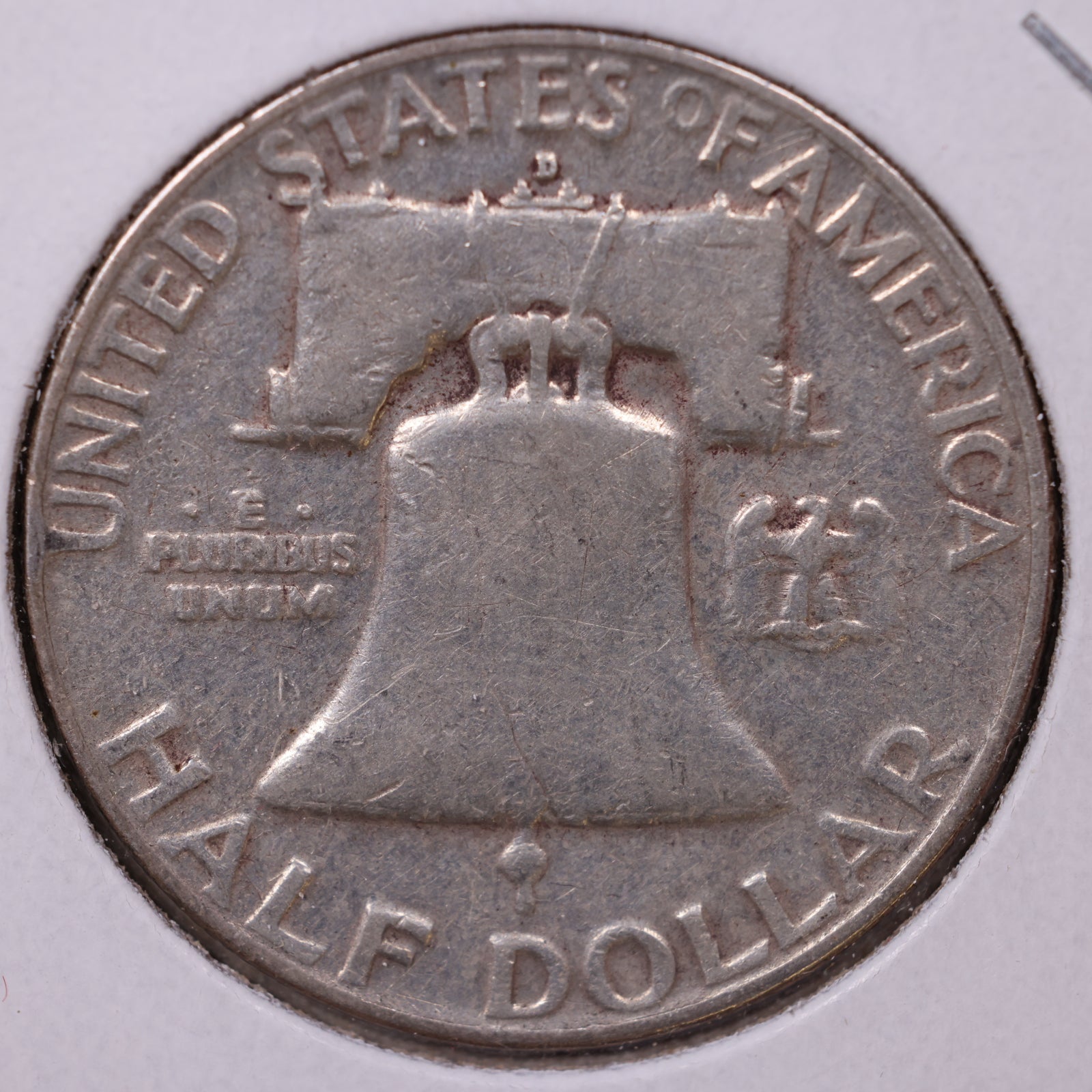 1954-D Ben Franklin Half Dollar, Very Good Circulated Coin, Store #HR1606