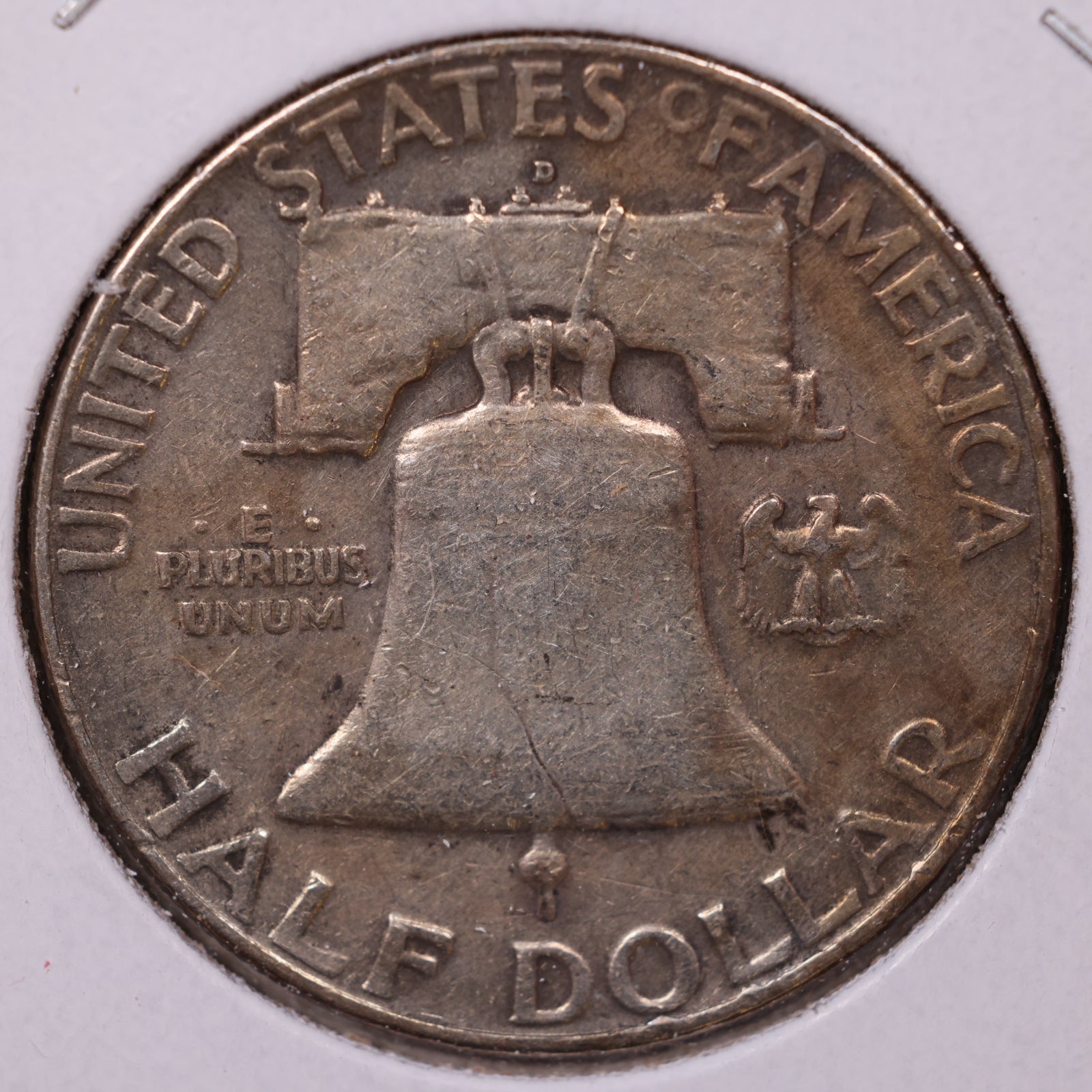 1954-D Ben Franklin Half Dollar, Fine Circulated Coin, Store #HR1607