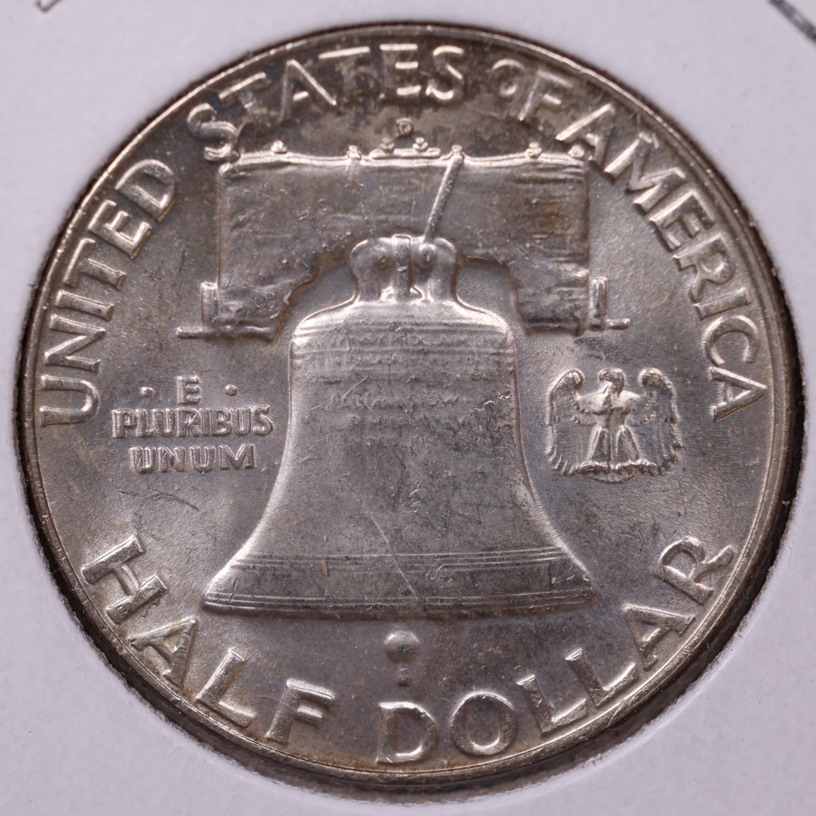 1954-D Ben Franklin Half Dollar, Mint State Uncirculated Coin, Store #HR1609
