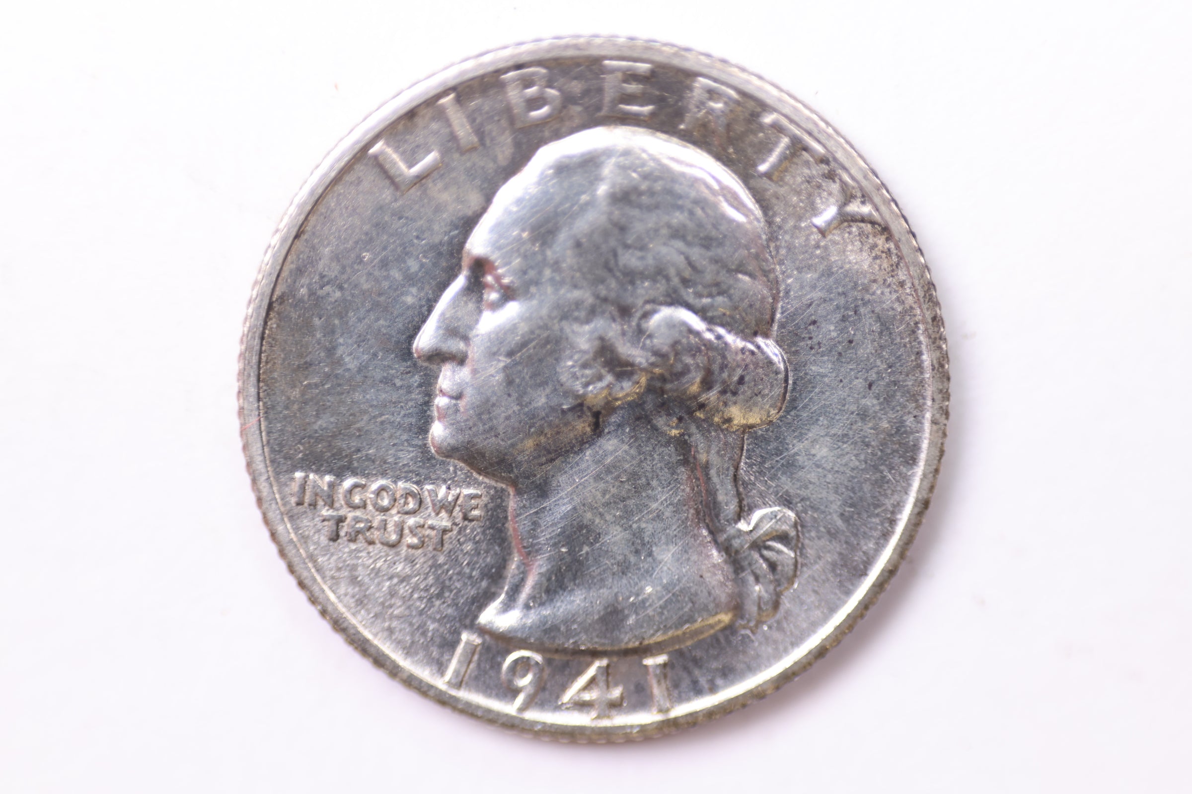 1941-S Washington Silver Quarter, Affordable Collectible Coins. Large Store Sale #QR1692