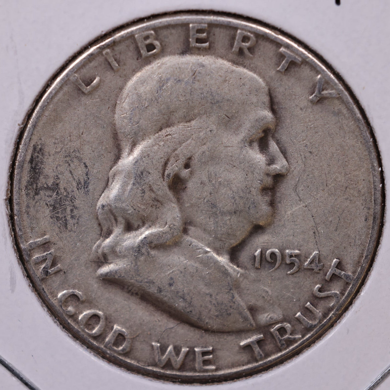 1954-S Ben Franklin Half Dollar, Good Circulated Coin, Store #HR1614