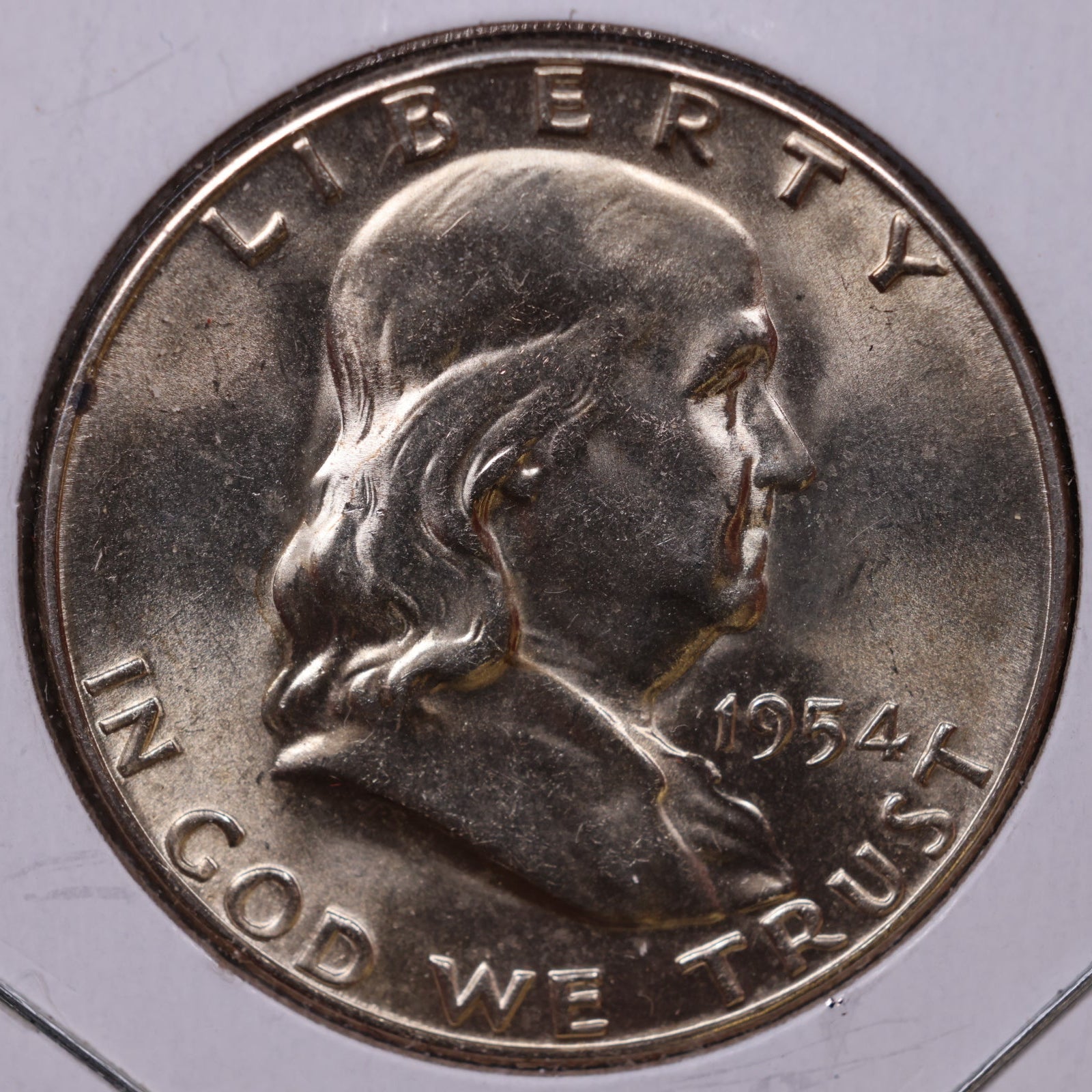 1954-S Ben Franklin Half Dollar, Mint State Uncirculated Coin, Store #HR1615