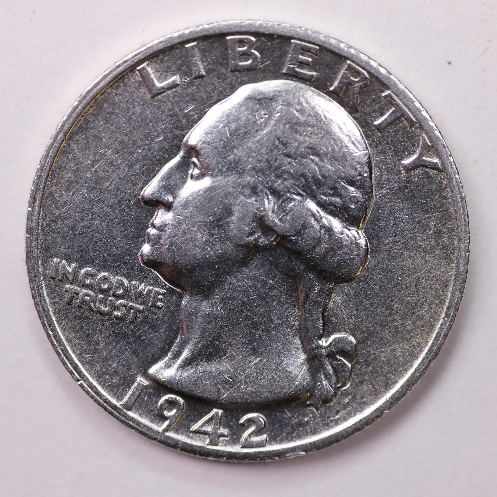 1942-S Washington Silver Quarter, Affordable Collectible Coins. Large Store Sale #035306