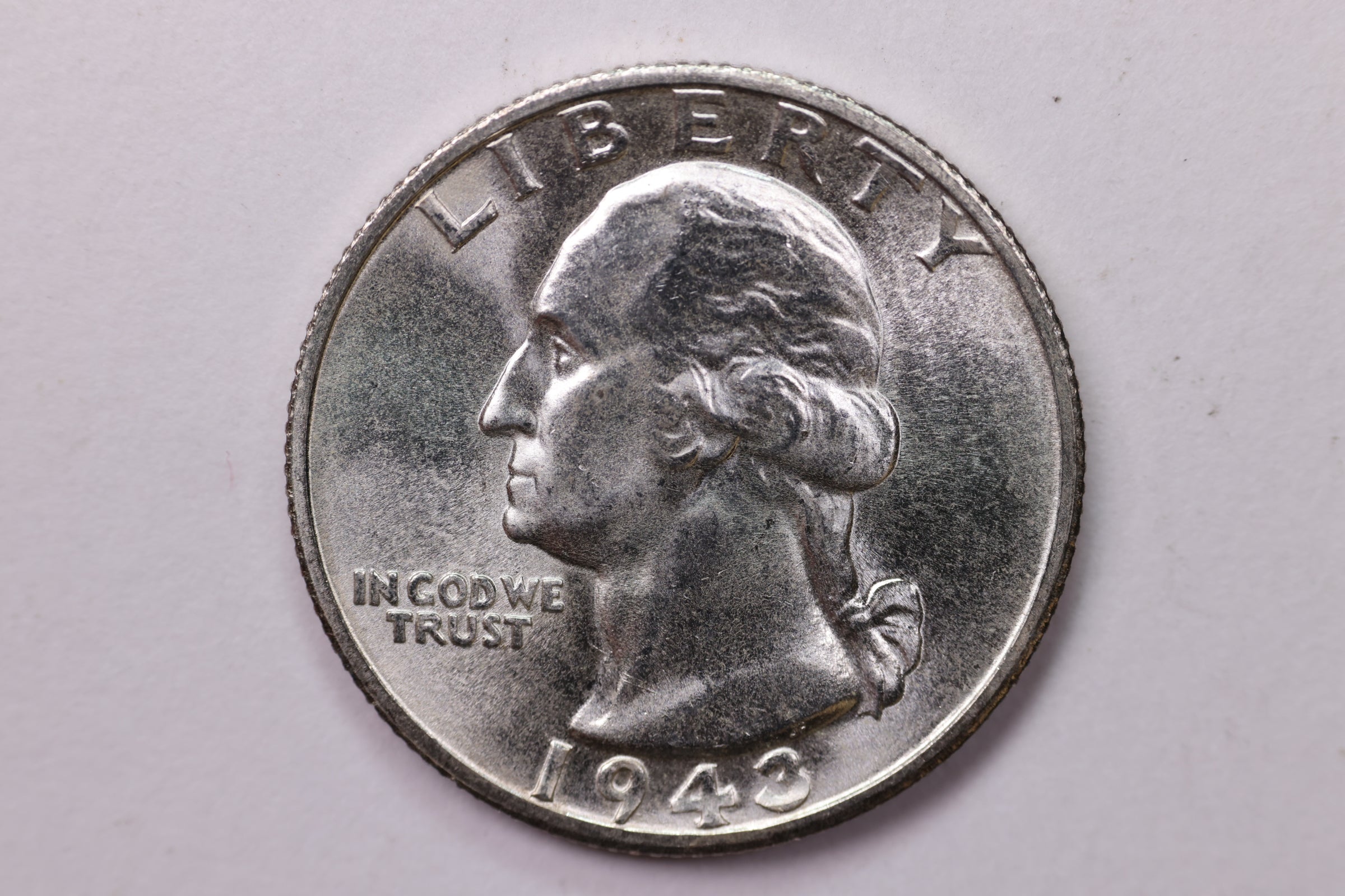 1943-D Washington Silver Quarter, Affordable Collectible Coins. Large Store Sale #QR1701