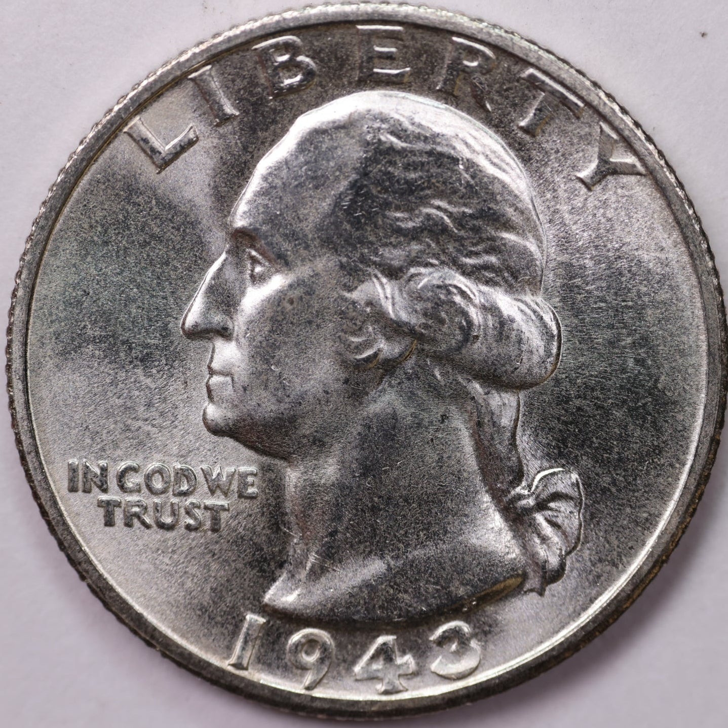1943-S Washington Quarter, Mint State Uncirculated Coins, Store #QR1701
