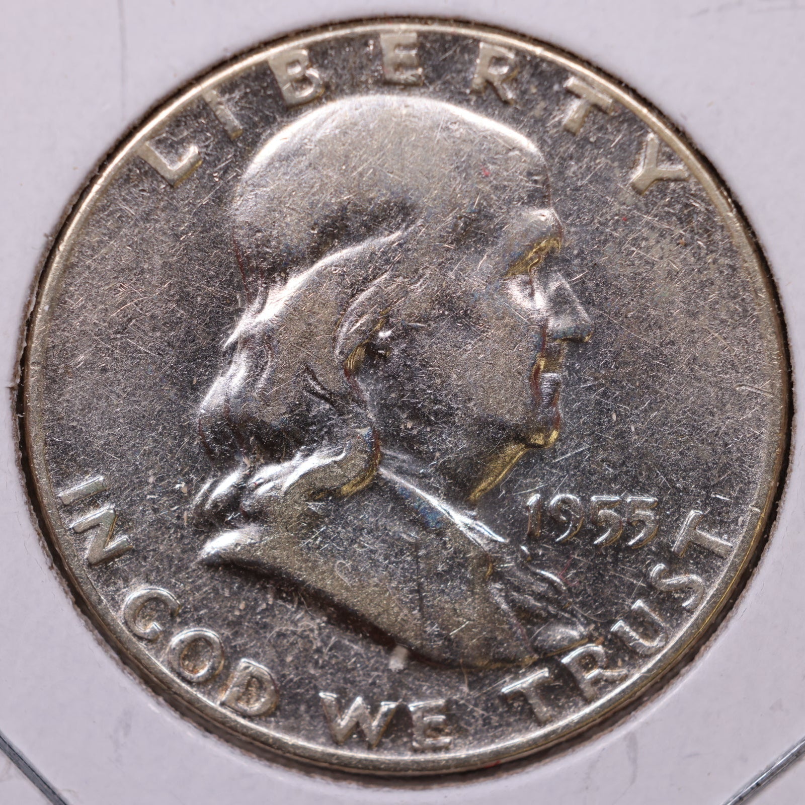 1955 Franklin Half Dollar, Very Fine Circulated Coin, Store #HR1624