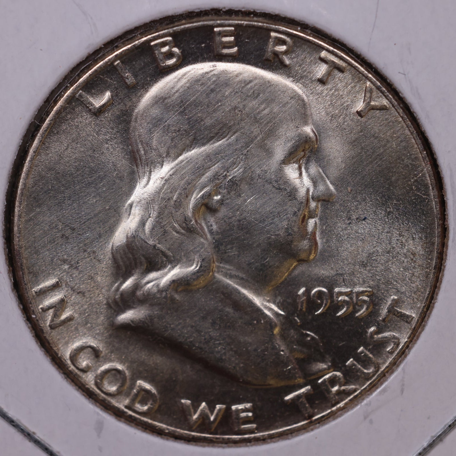 1955 Franklin Half Dollar, Extra Fine Circulated Coin, Store #HR1625