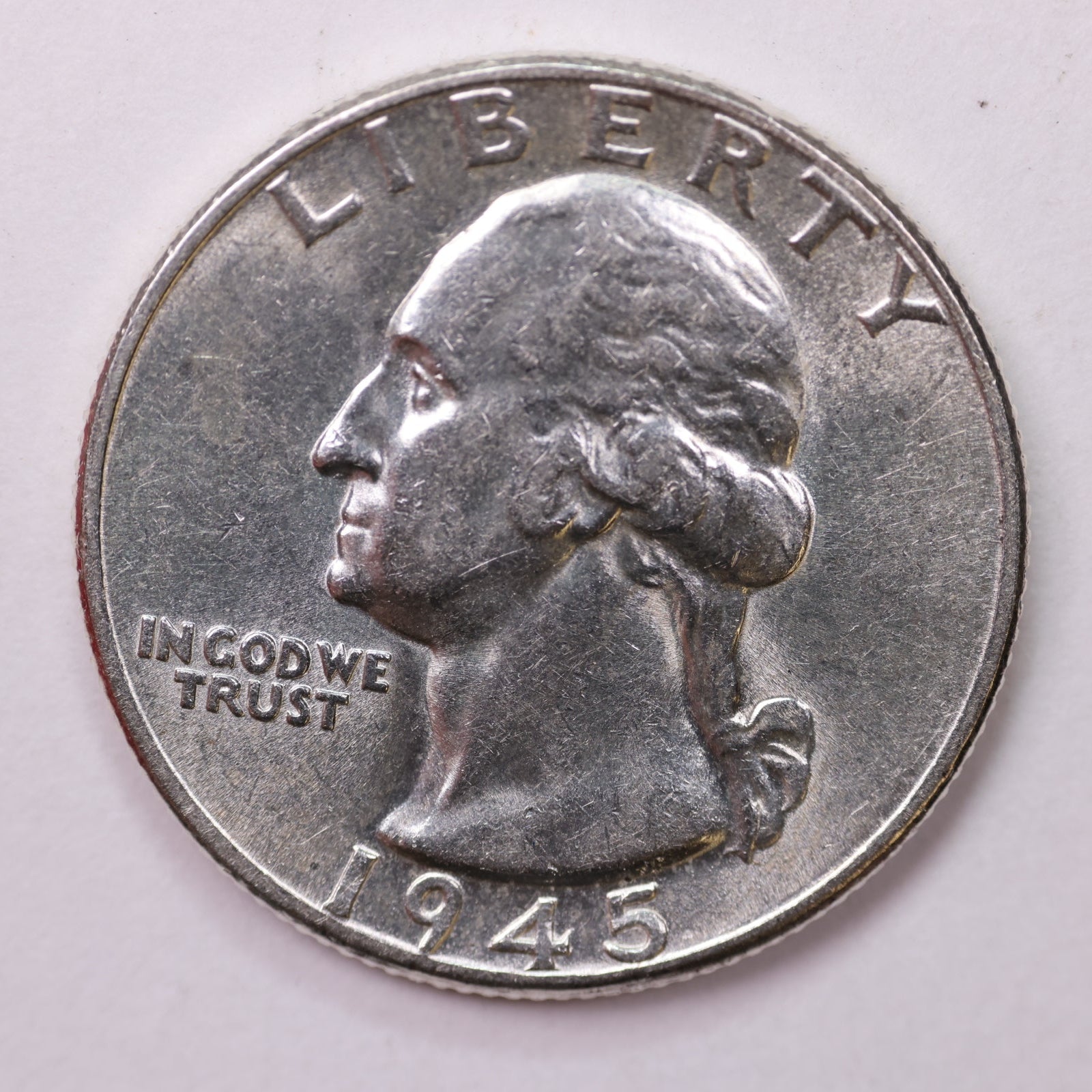 1945 Washington Silver Quarter, Affordable Collectible Coins. Large Store Sale #QR1709
