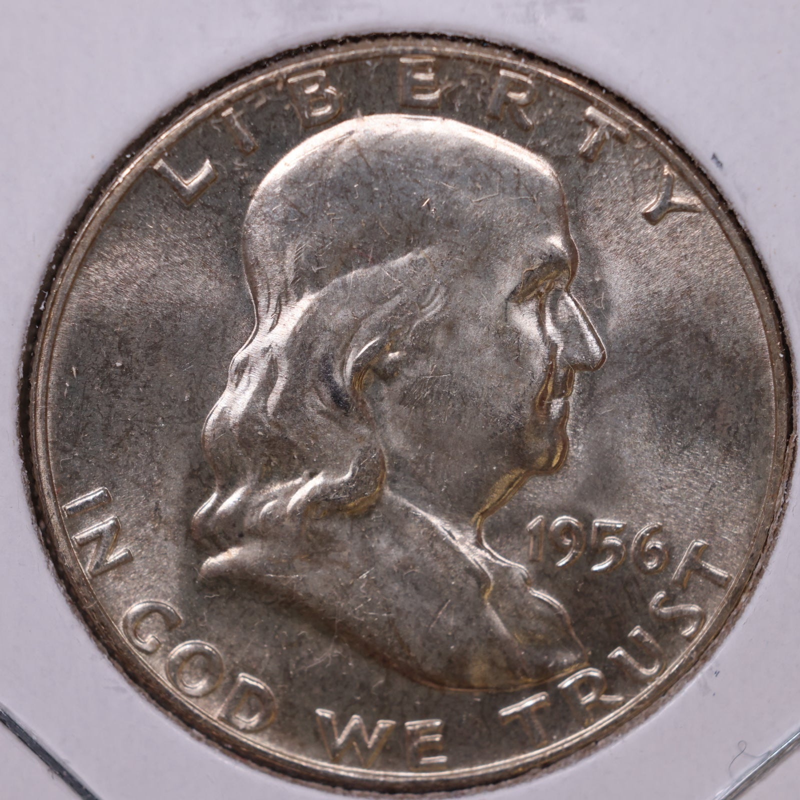 1956 Ben Franklin Half Dollar, Extra Fine Circulated Coin, Store #HR1635