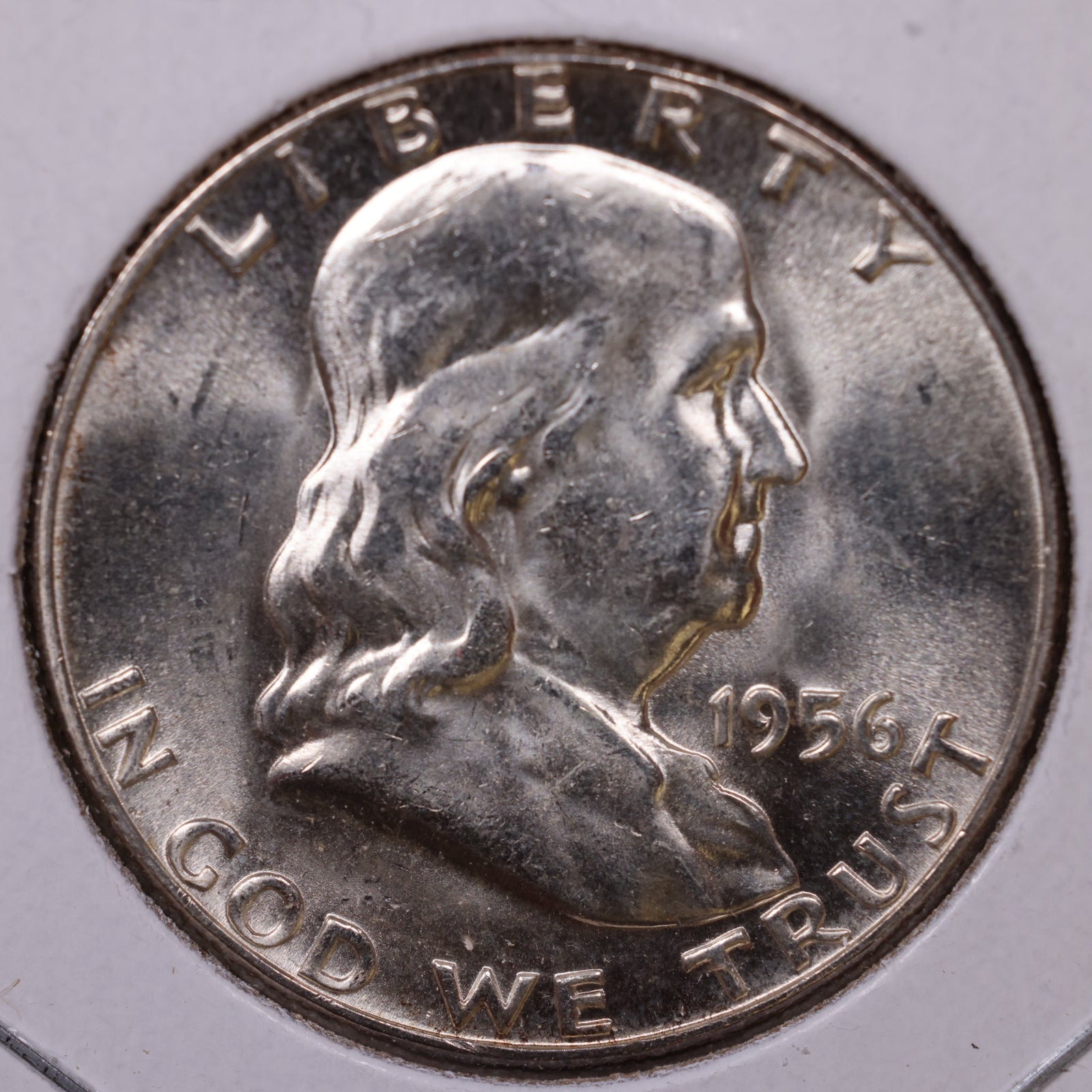 19556 Ben Franklin Half Dollar, Mint State Uncirculated Coin, Store #HR1640