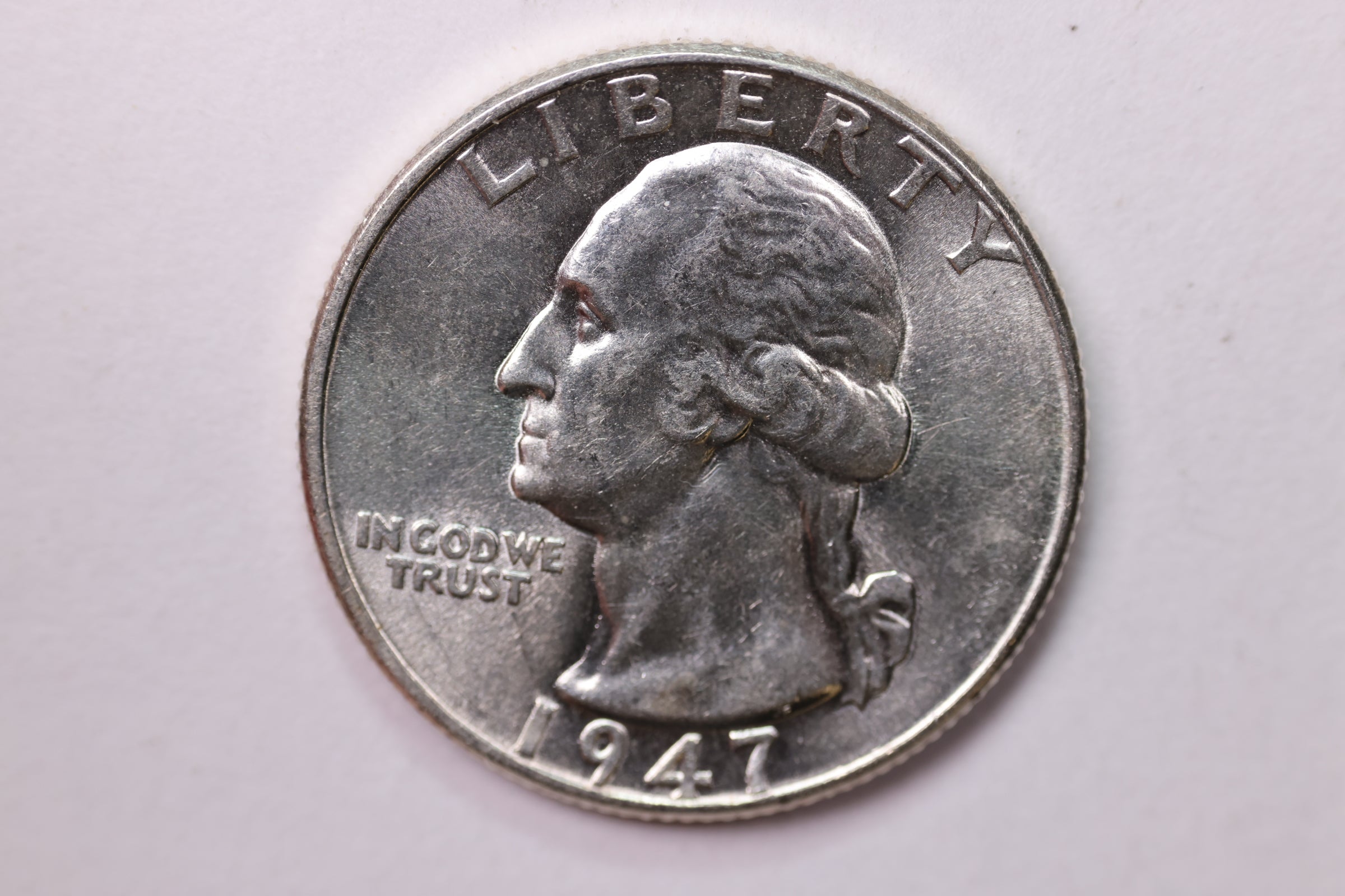 1947 Washington Silver Quarter, Affordable Collectible Coins. Large Store Sale #QR1714