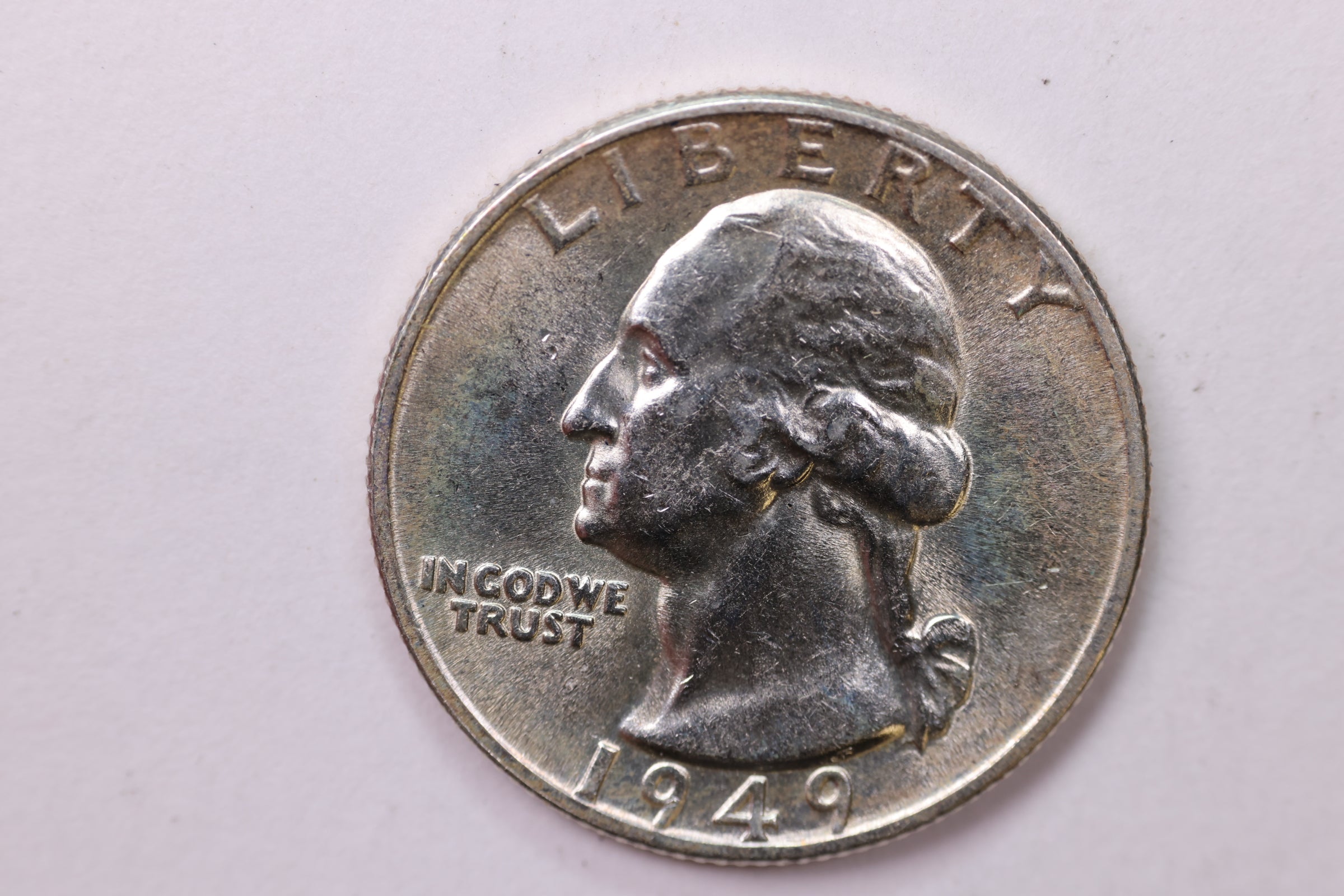 1949 Washington Silver Quarter, Affordable Collectible Coins. Sale #QR1735