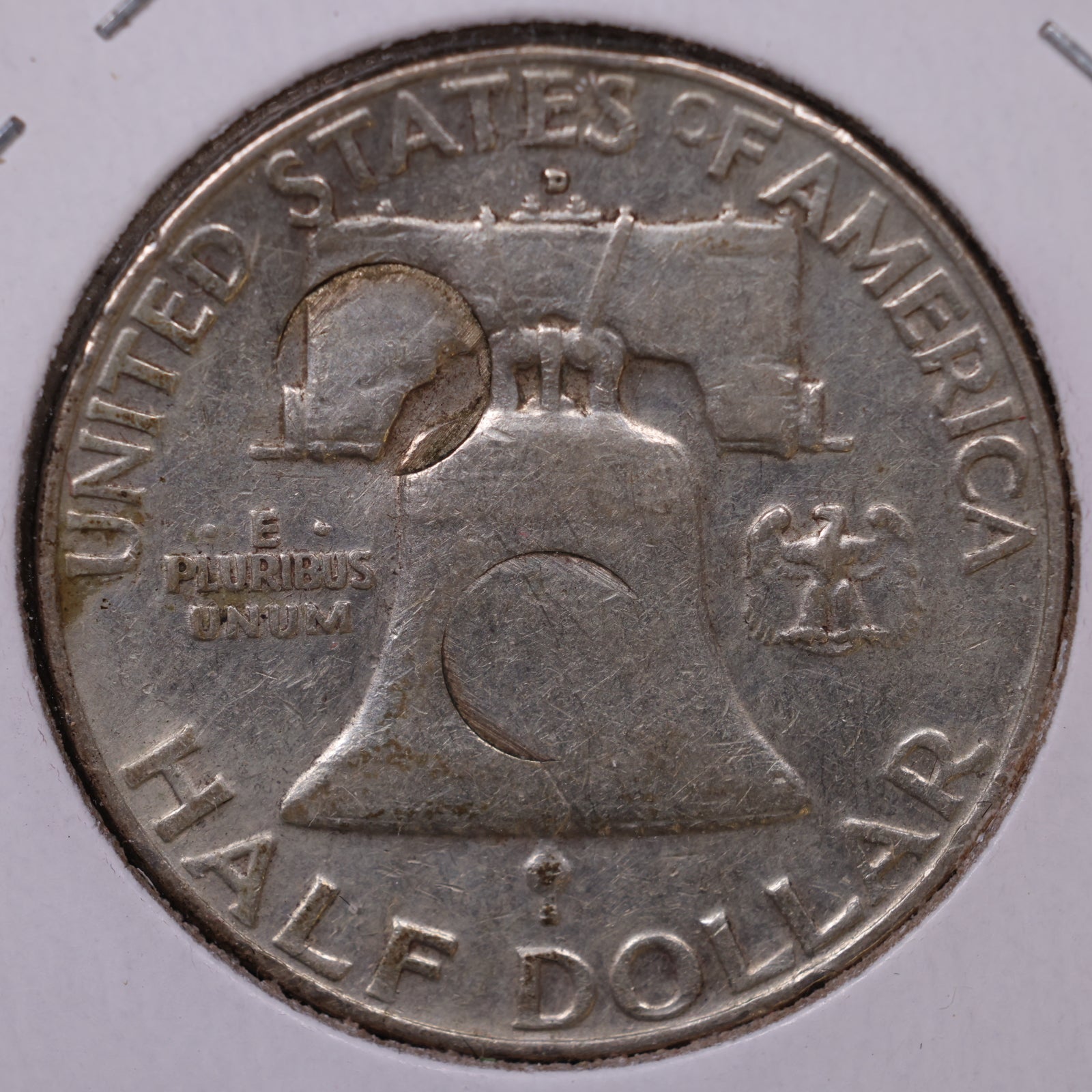 1958-D Ben Franklin Half Dollar, Very Good Circulated Coin, Store #HR1659