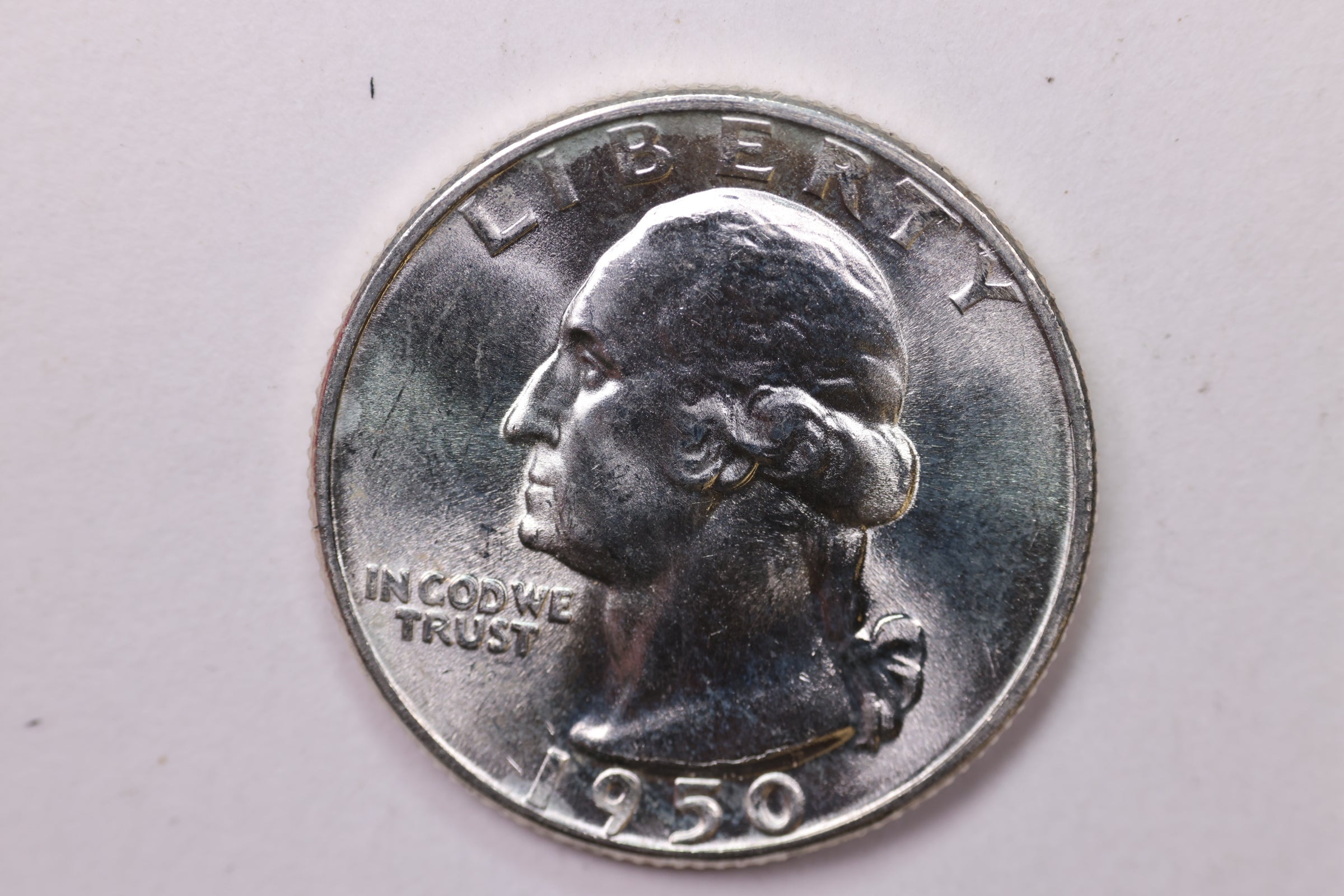 1950-D Washington Silver Quarter, Affordable Collectible Coins. Sale #QR1741