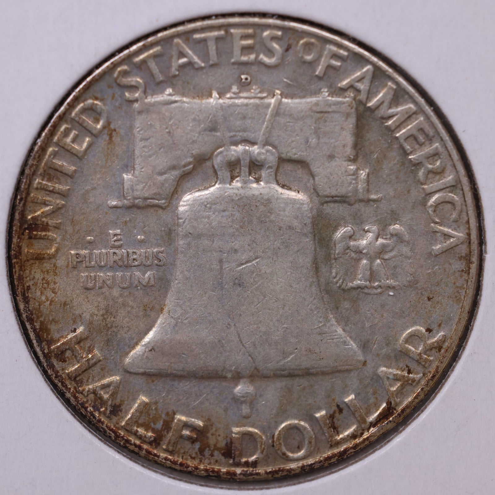 1958-D Ben Franklin Half Dollar, Fine Circulated Coin, Store #HR1664