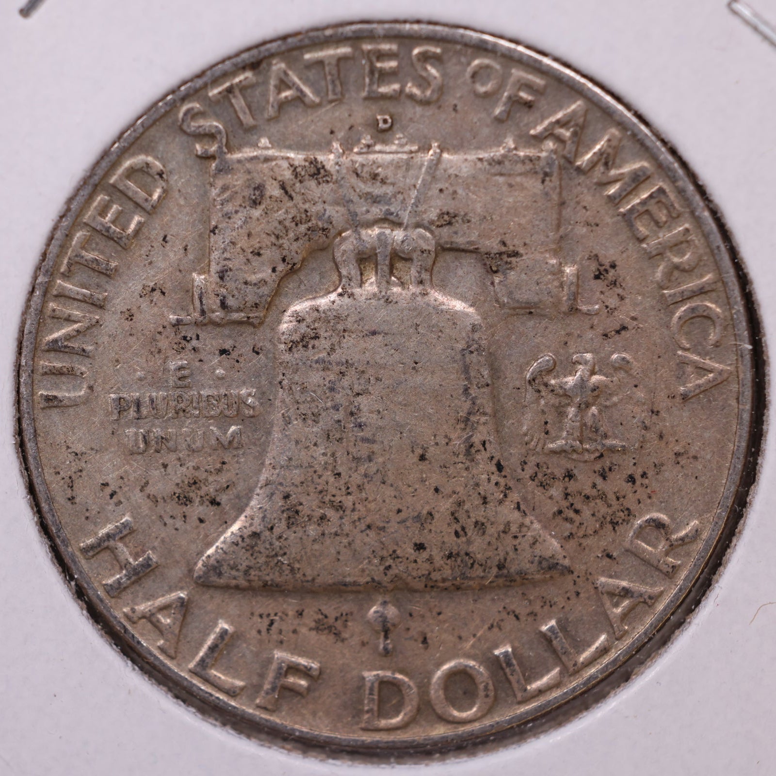 1958-D Ben Franklin Half Dollar, Fine Circulated Coin, Store #HR1666