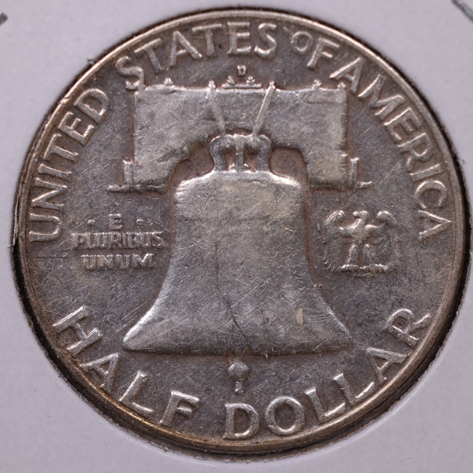 1958-D Ben Franklin Half Dollar, Fine Circulated Coin, Store #HR1672